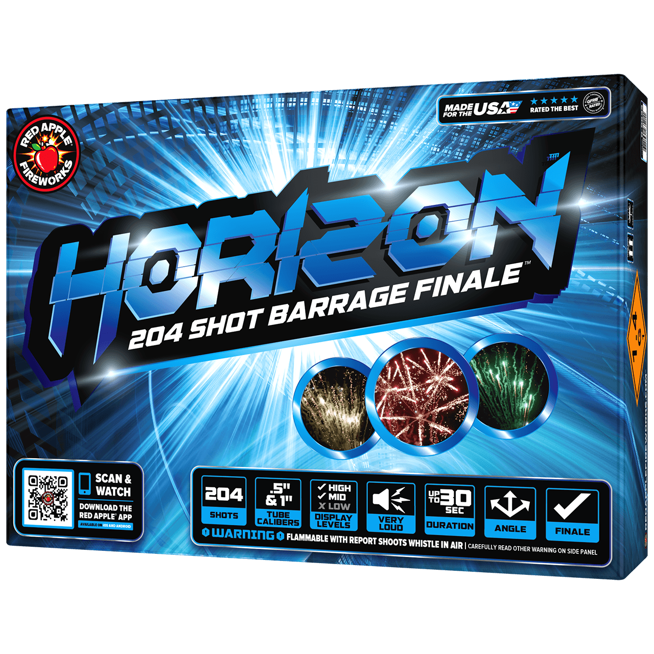 Shop Our Horizon™ 204 Shot Barrage Finale™ – Red Apple® Fireworks