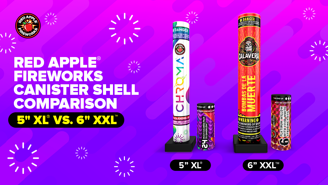 Comparing 5 inch vs 6 inch Firework Mortar Shells