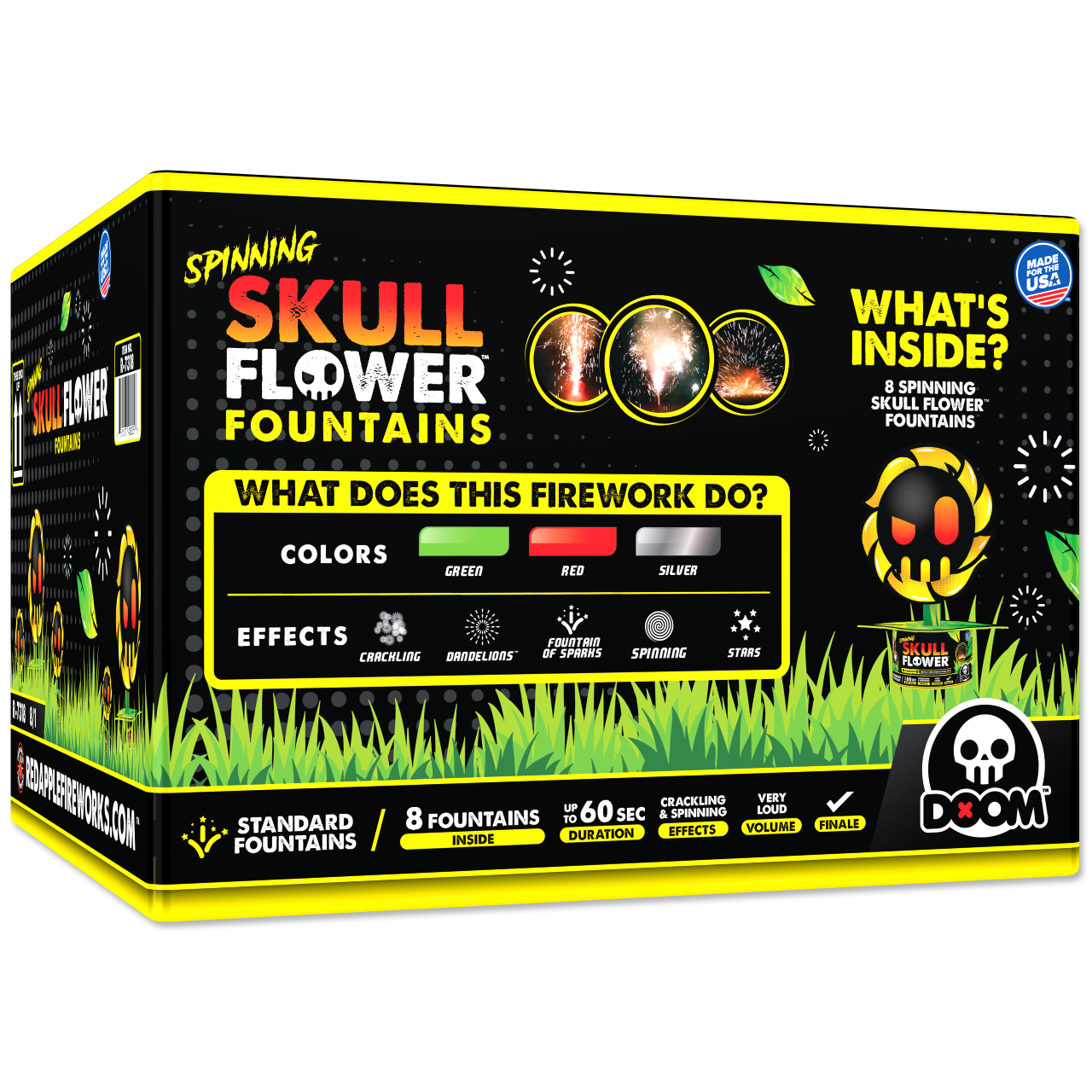 Spinning Skull Flower™ Fountains Large Fountains