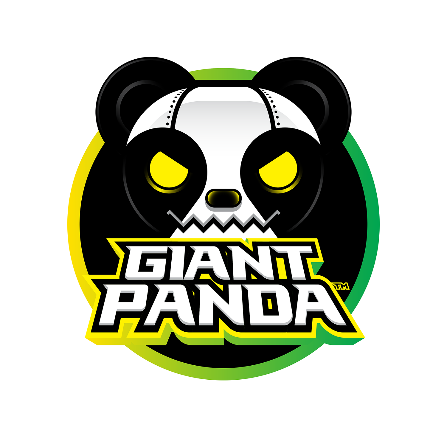 Icon representing a giant panda for thematic branding or products