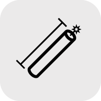 Detailed measurement of barrage candle length indicator in compact display icon