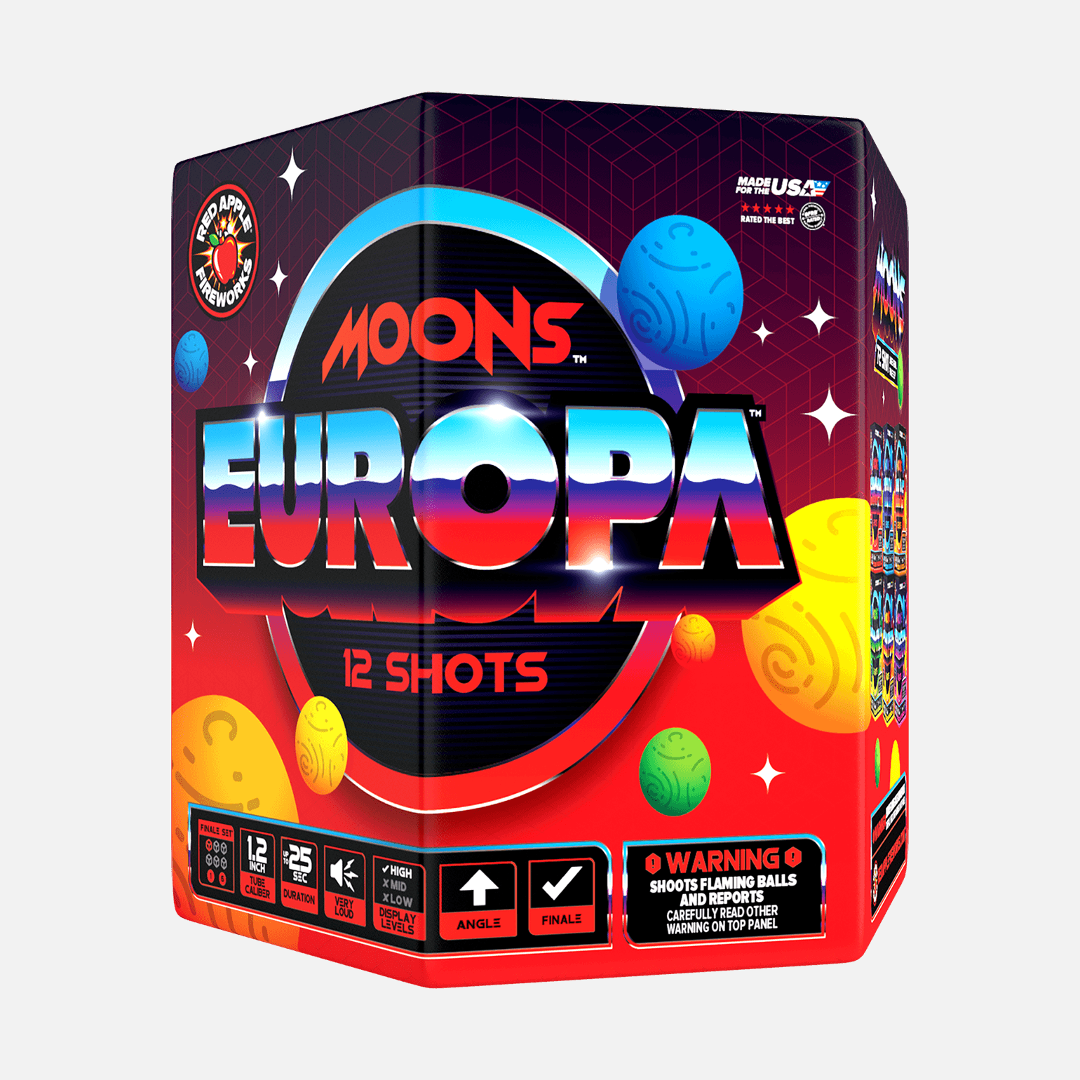 Moons™ 72-Shots Large Aerial Finale Set® Large Finale Sets® (Up to 1400 Grams)