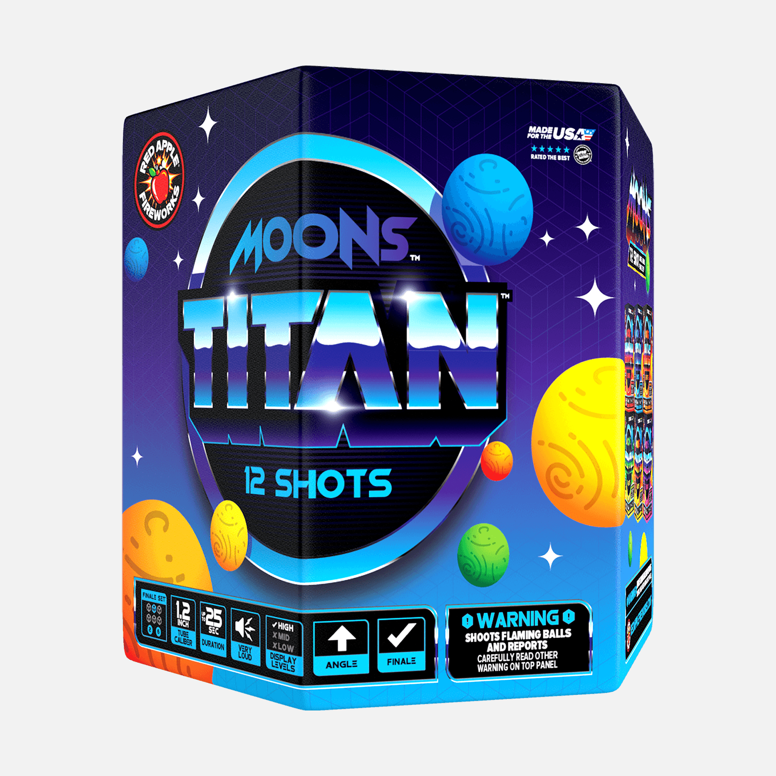 Moons™ 72-Shots Large Aerial Finale Set® Large Finale Sets® (Up to 1400 Grams)