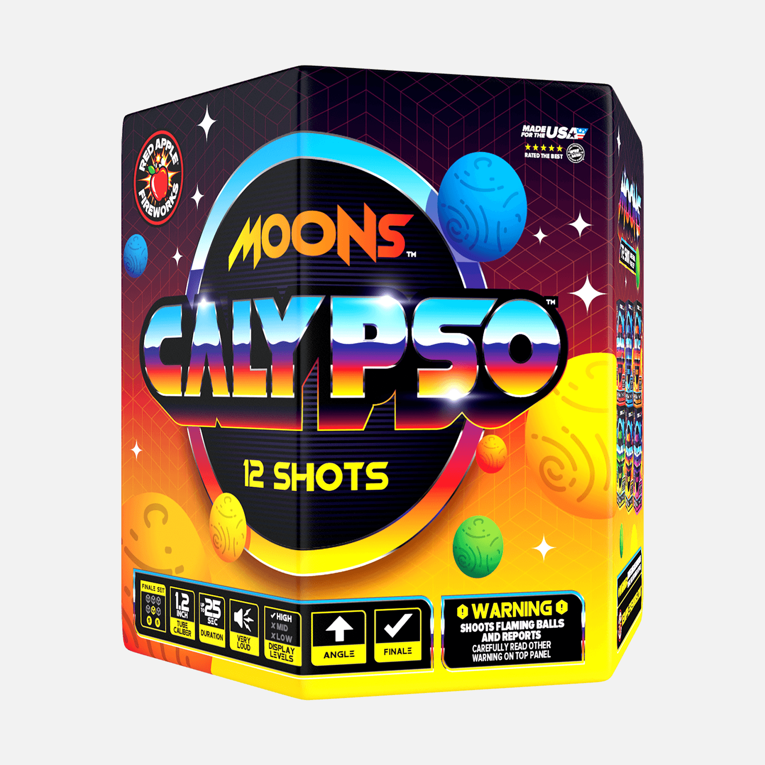 Moons™ 72-Shots Large Aerial Finale Set® Large Finale Sets® (Up to 1400 Grams)