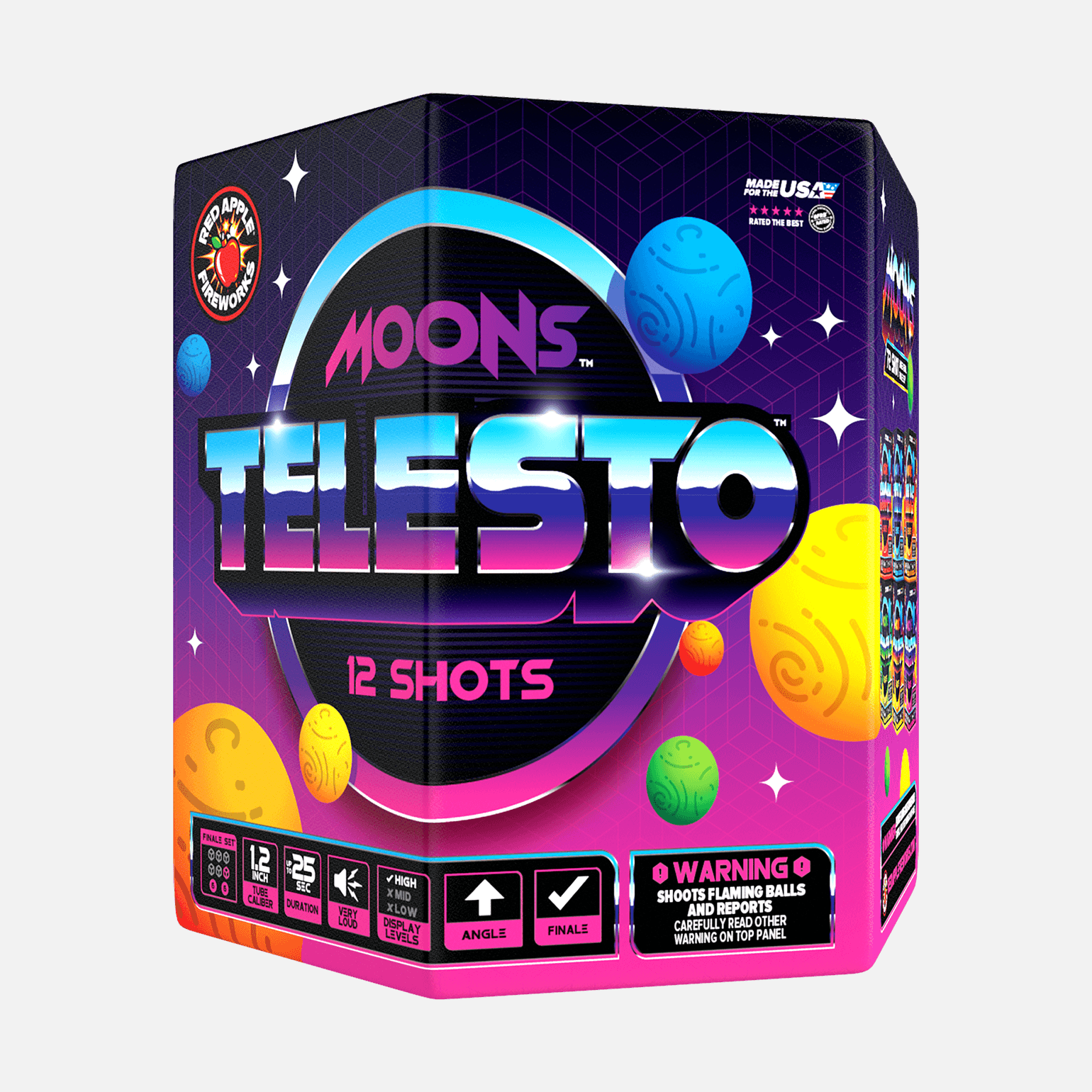 Moons™ 72-Shots Large Aerial Finale Set® Large Finale Sets® (Up to 1400 Grams)