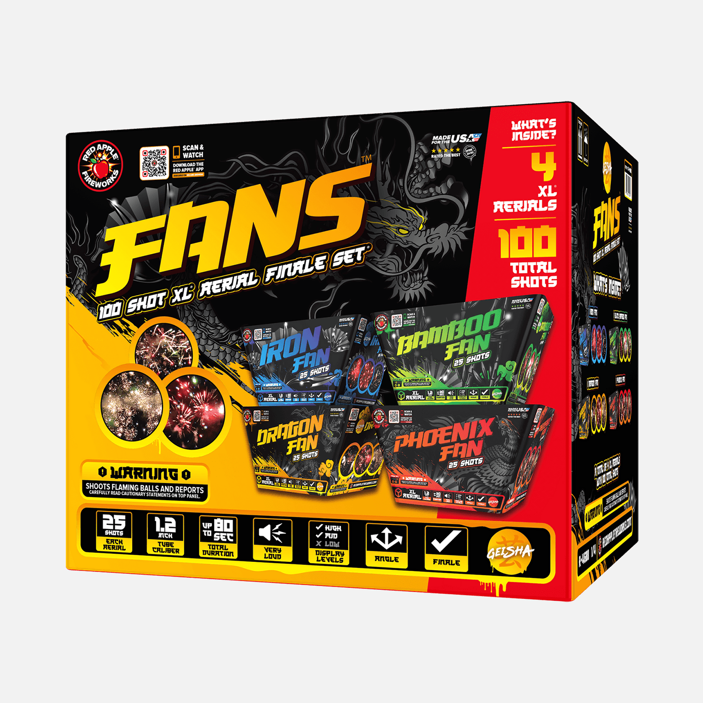 Fans™ 100-Shots XL® Aerial Finale Set®