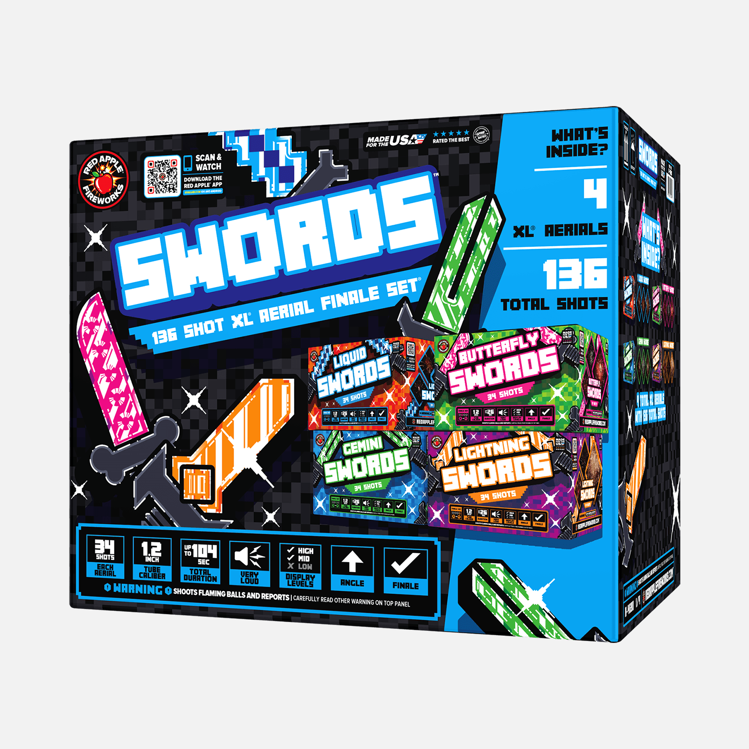 Swords™ 136-Shots XL® Aerial Finale Set®