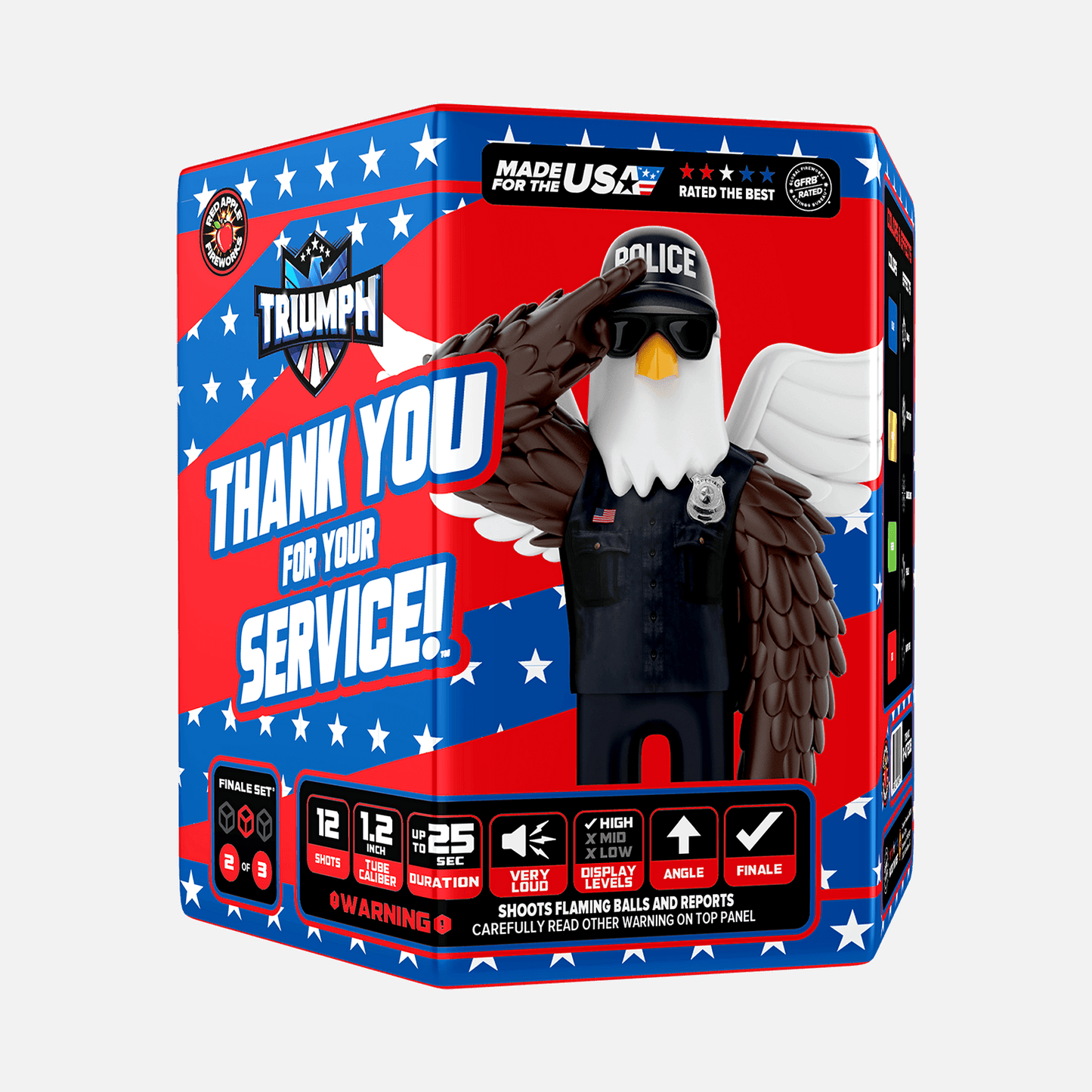 Thank You For Your Service!™ 72-Shots Large Aerial Finale Set®