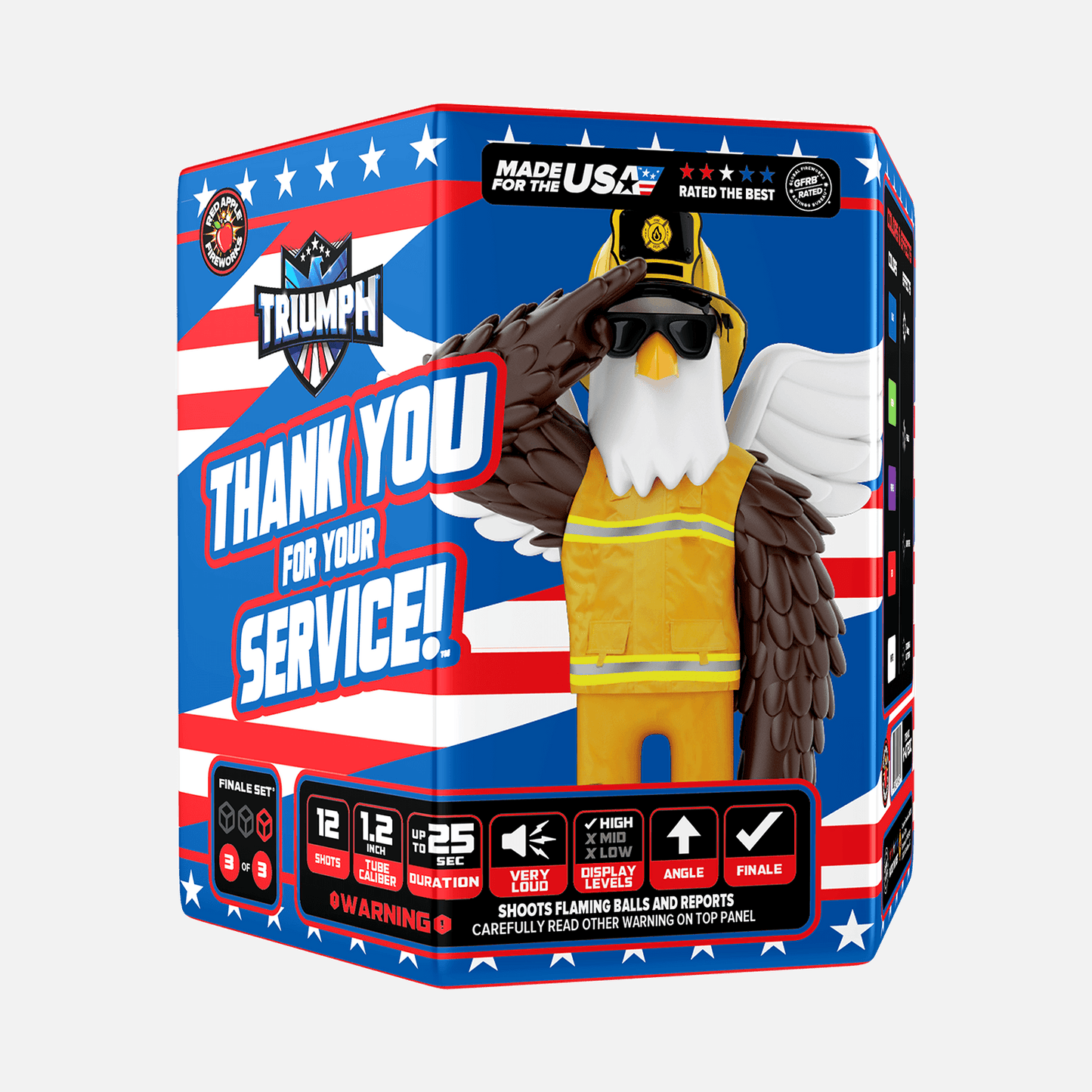 Thank You For Your Service!™ 72-Shots Large Aerial Finale Set®