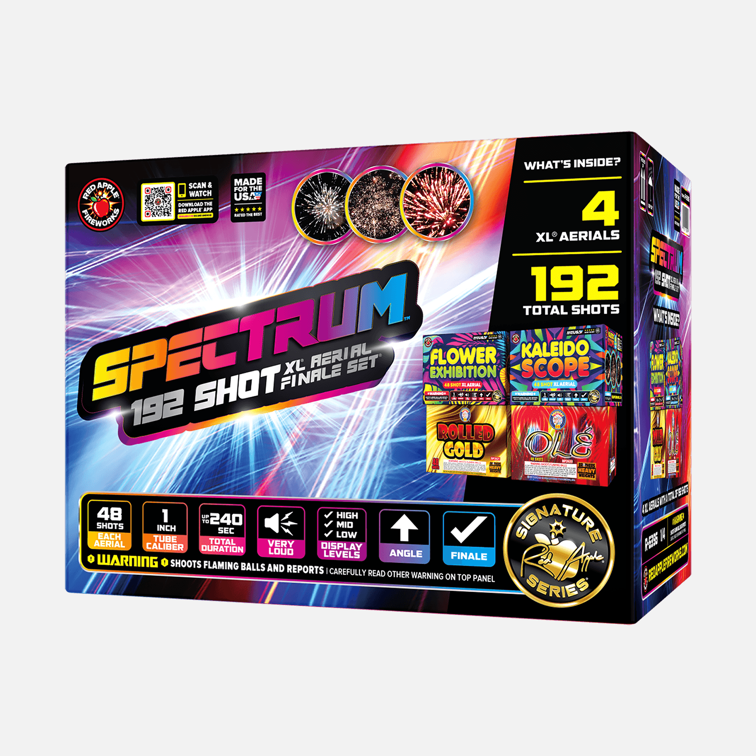 Spectrum™ 192 Shots XL® Aerial Finale Set® by Brothers