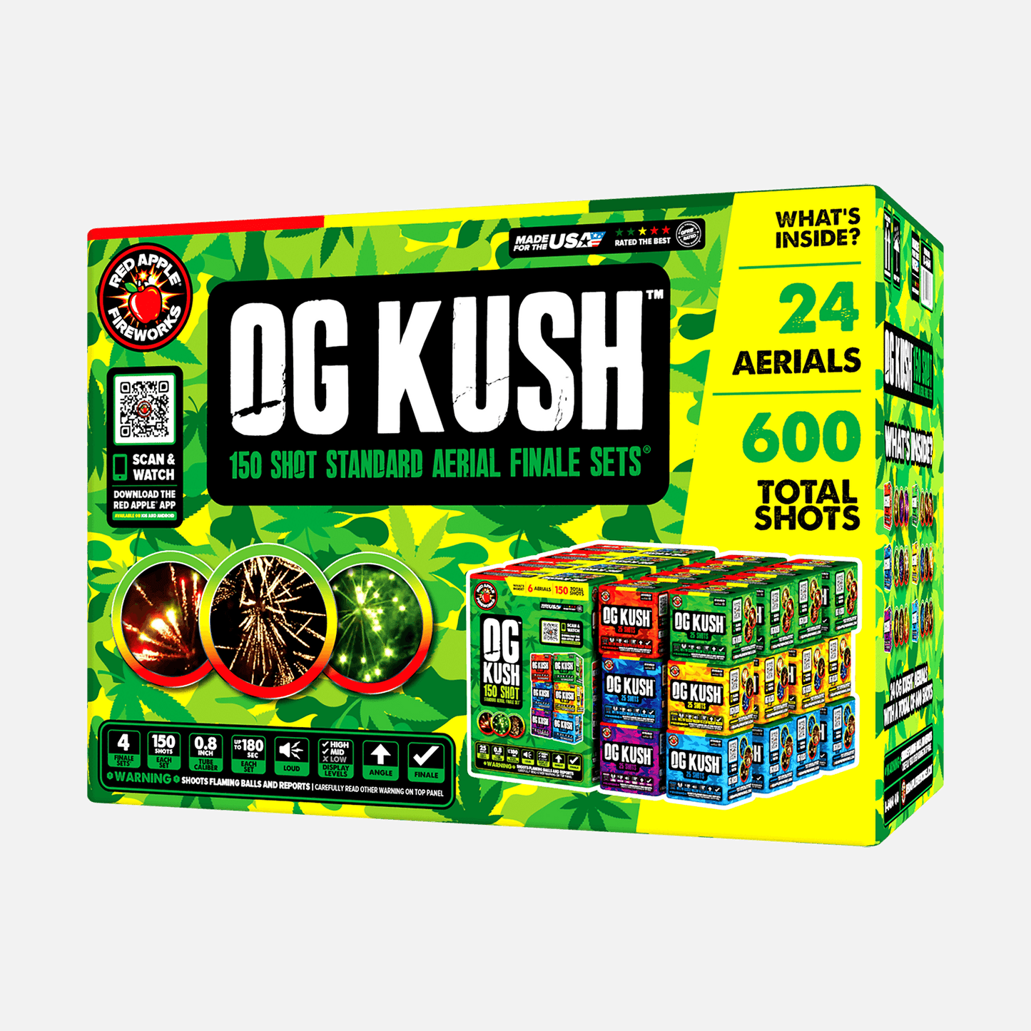 OG Kush® 150-Shots Standard Aerial Finale Set®