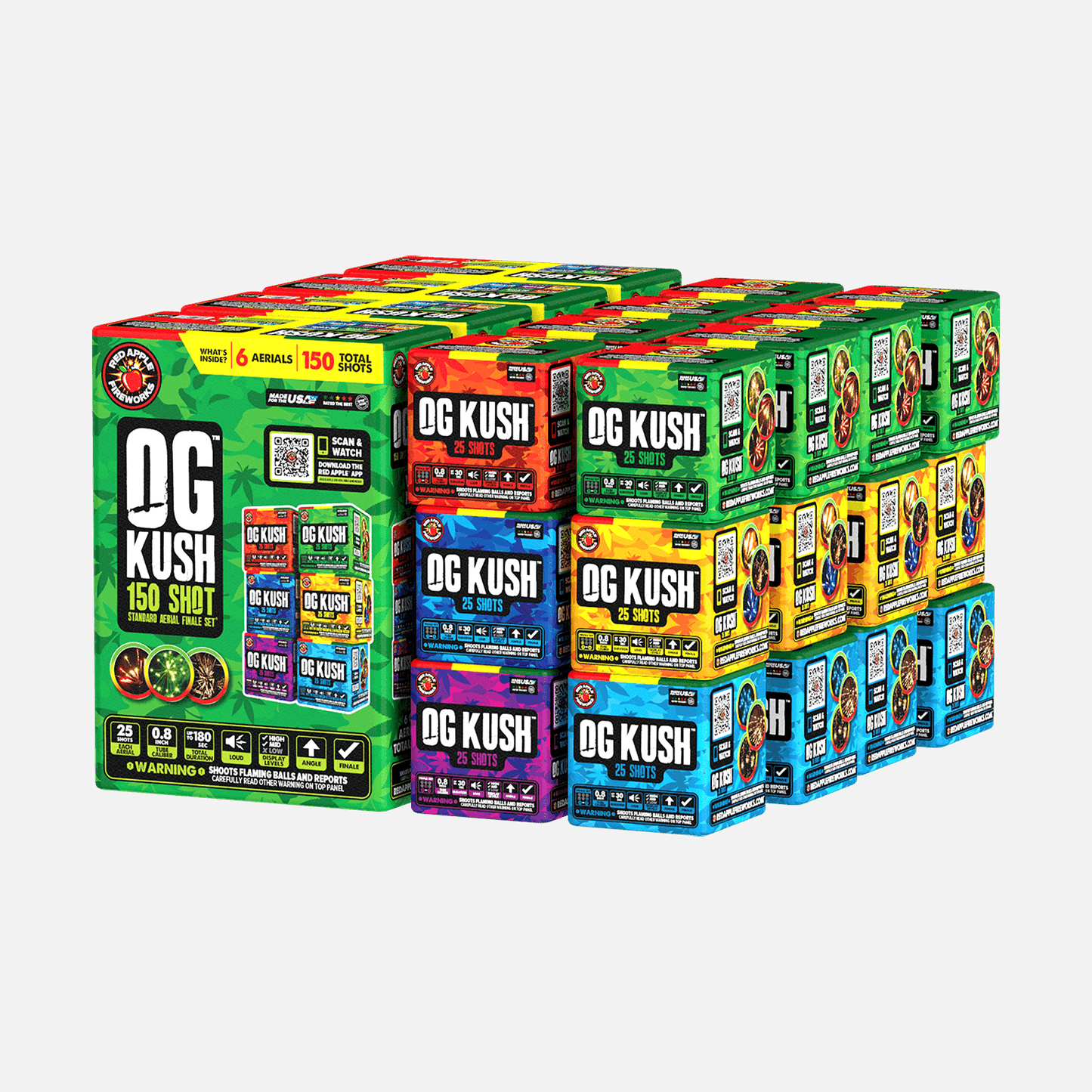 OG Kush® 150-Shots Standard Aerial Finale Set®