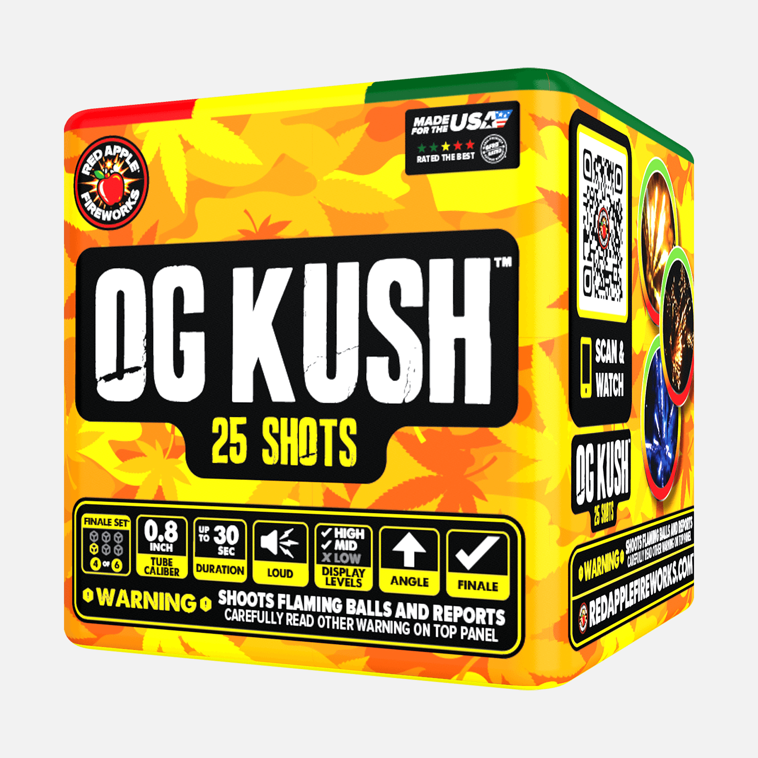 OG Kush® 150-Shots Standard Aerial Finale Set® Standard Finale Sets® (Up to 1200 Grams)