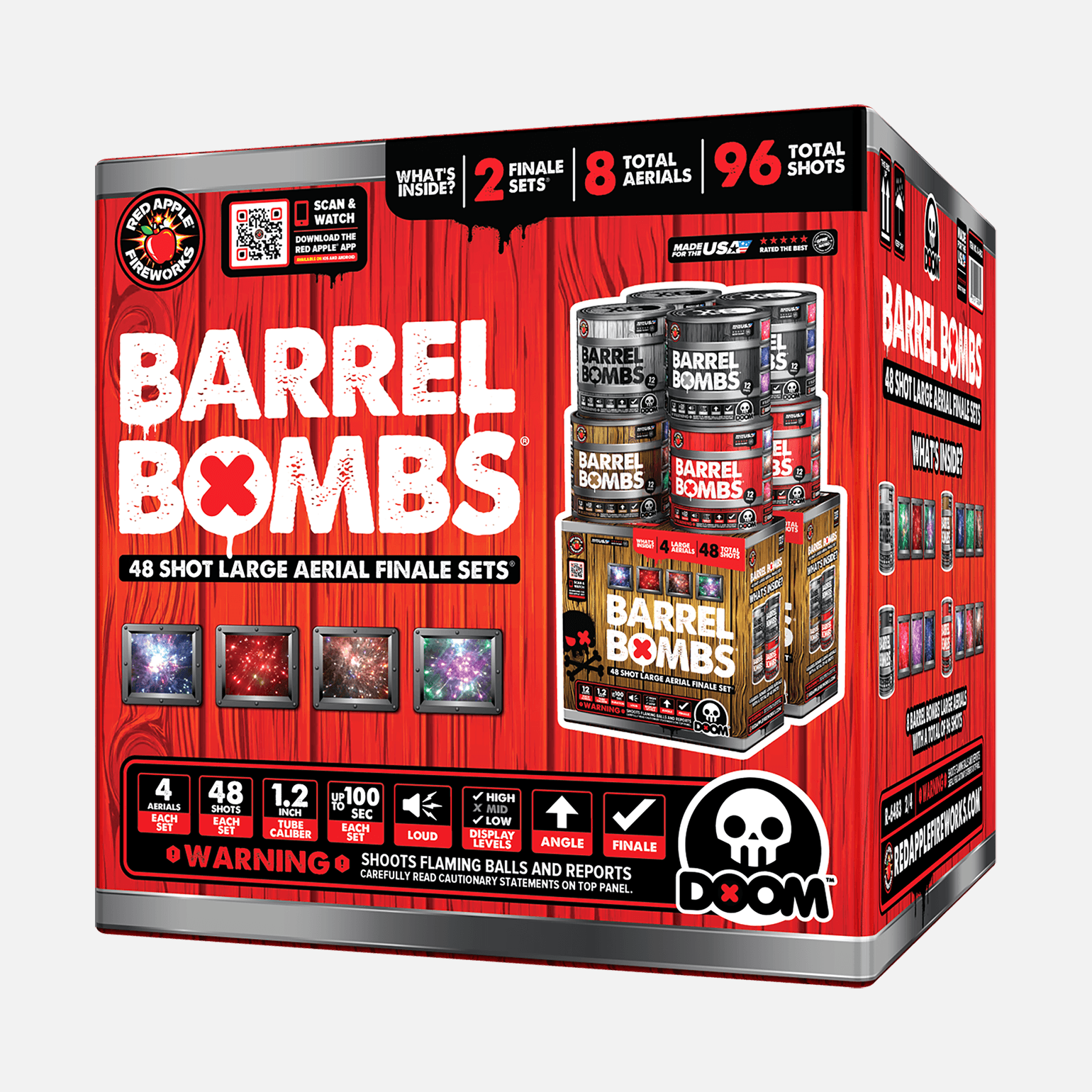 Barrel Bombs® 48-Shots Standard Aerial Finale Set®