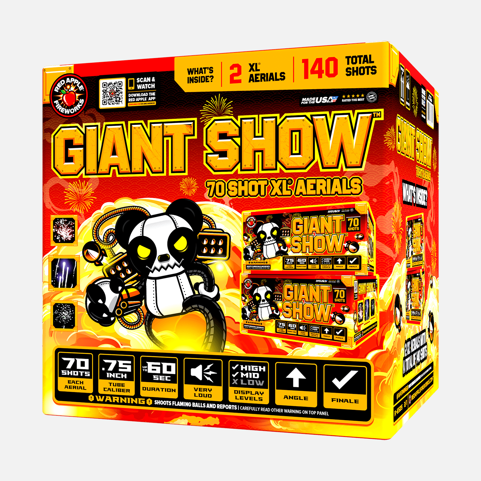 Giant Show 70-Shots XL® Aerials