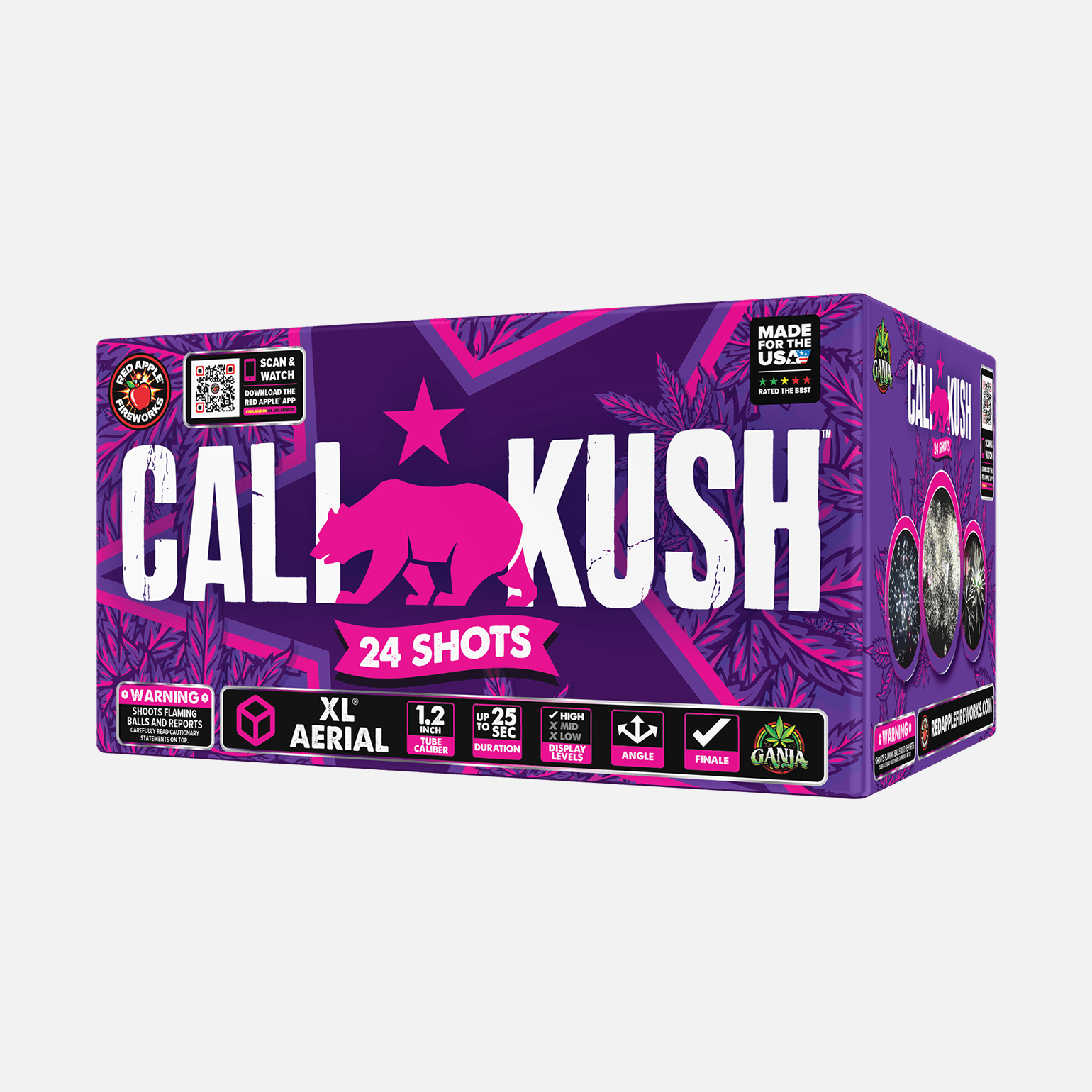 Cali Kush® 24-Shots XL® Aerials XL® Aerial Cakes (Up to 500 Grams)