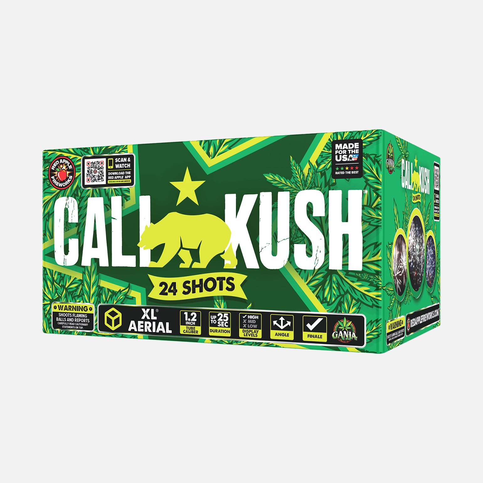 Cali Kush® 24-Shots XL® Aerials XL® Aerial Cakes (Up to 500 Grams)