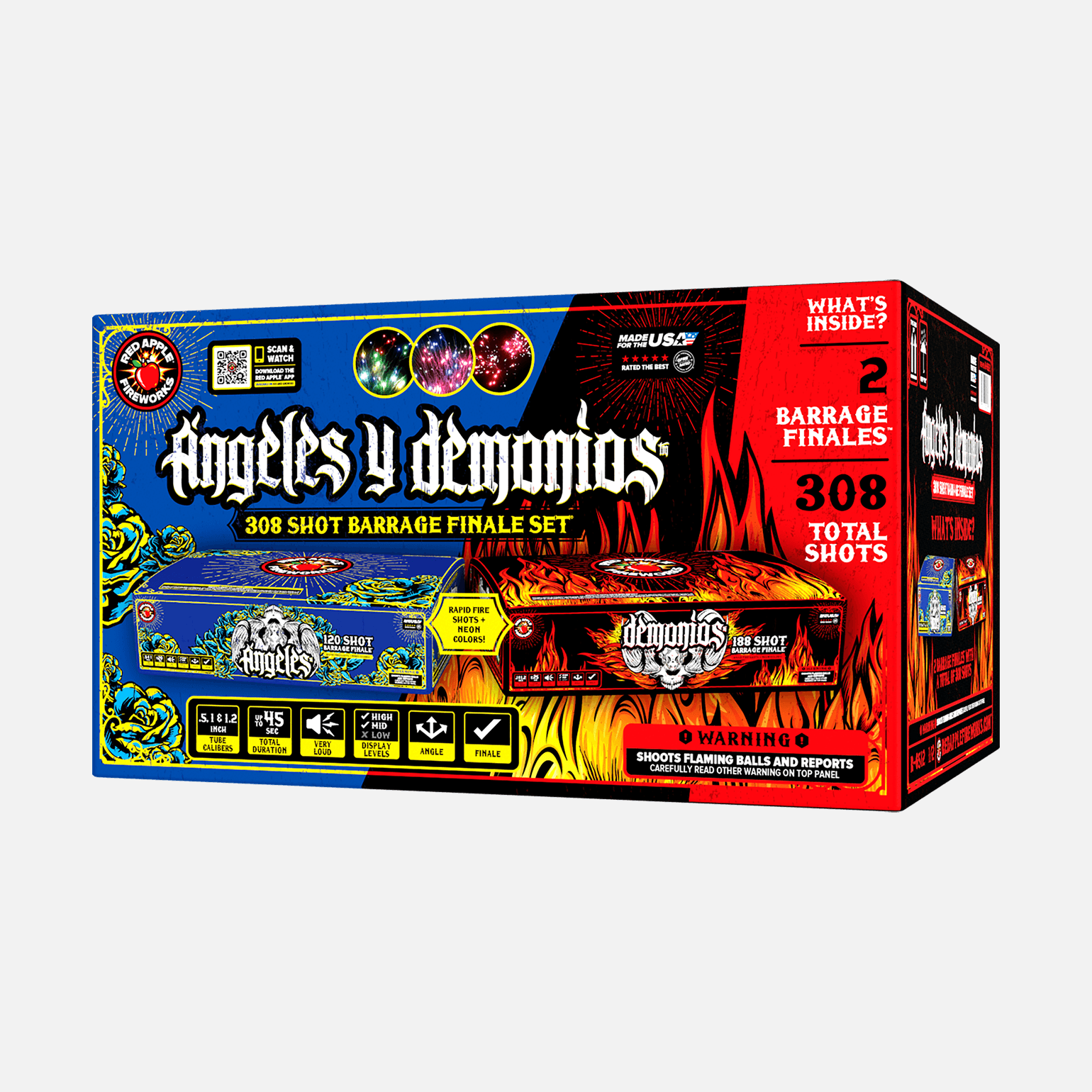 Angeles Y Demonios™ 308-Shots Barrage Finale Set® Barrage Cakes (Up to 500 Grams)