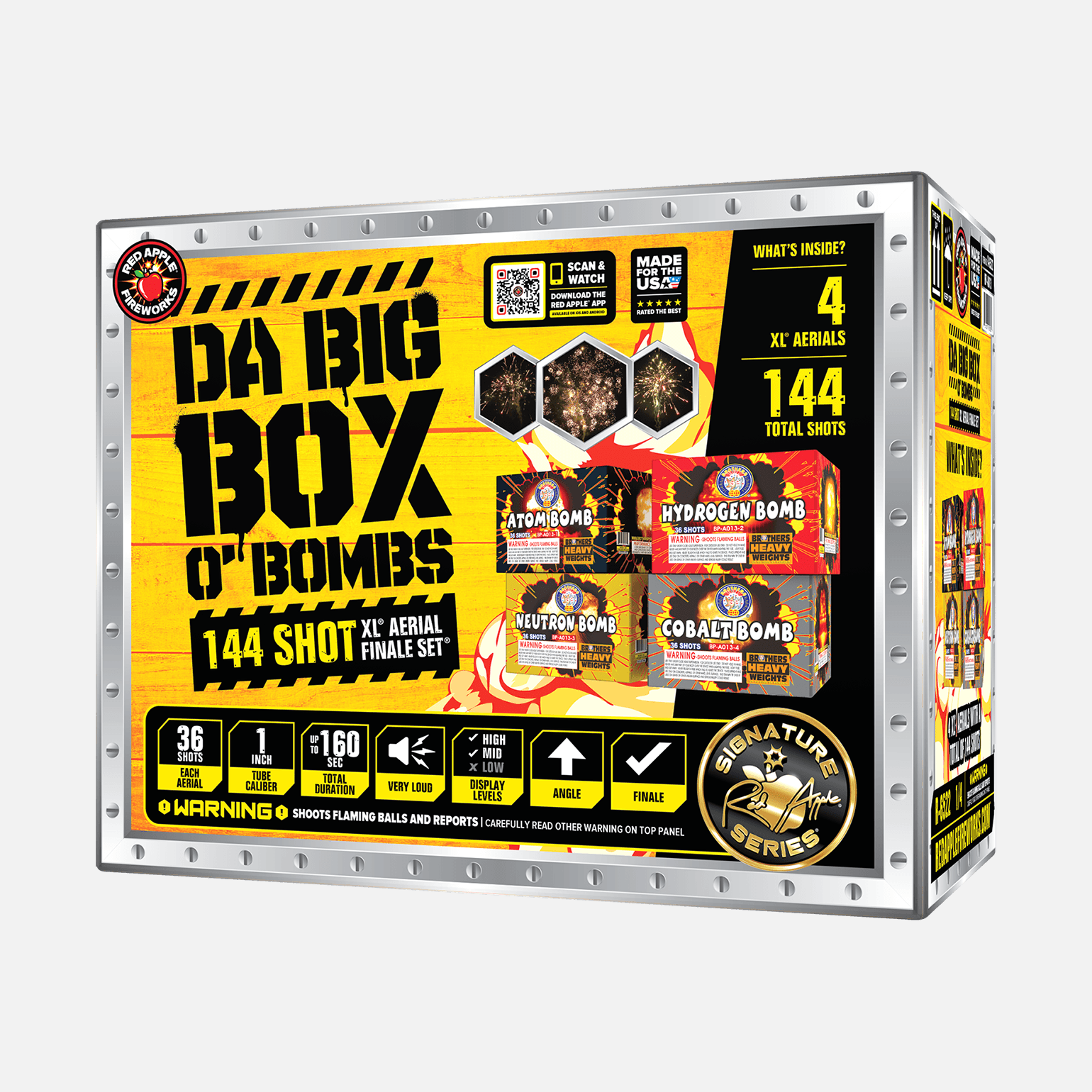 Da Big Box O' Bombs 144 Shots XL® Aerial Finale Set® by Brothers