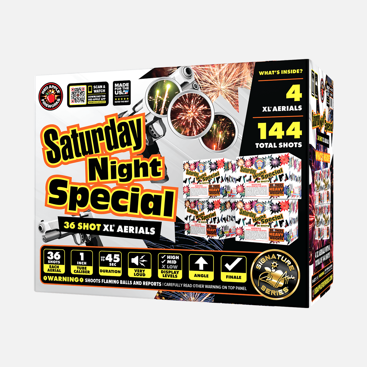 Saturday Night Special 36 Shots XL® Aerial by Brothers XL® Aerial Cakes (Up to 500 Grams)