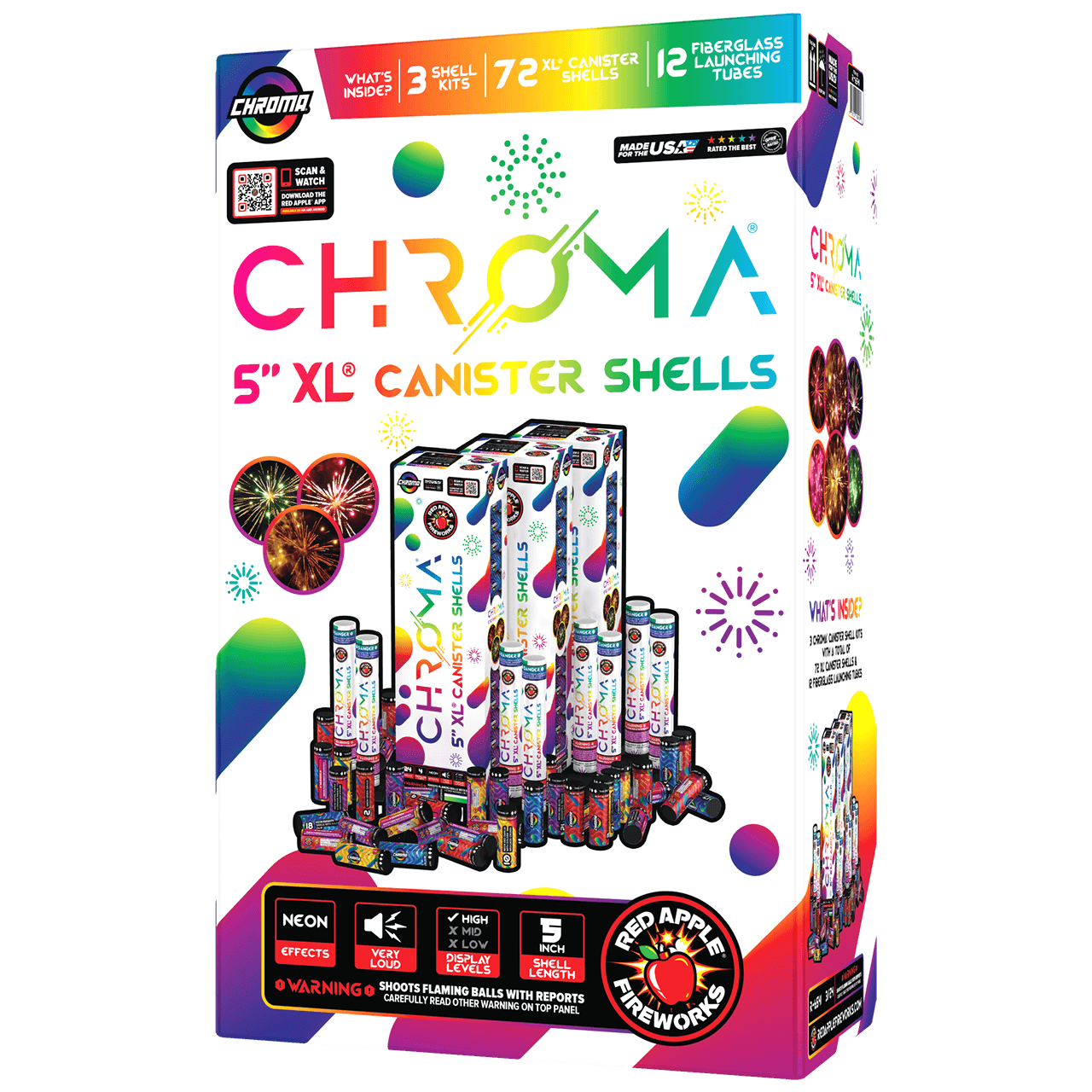 Chroma® 24 Shot 5-Inch XL® Canister Shells