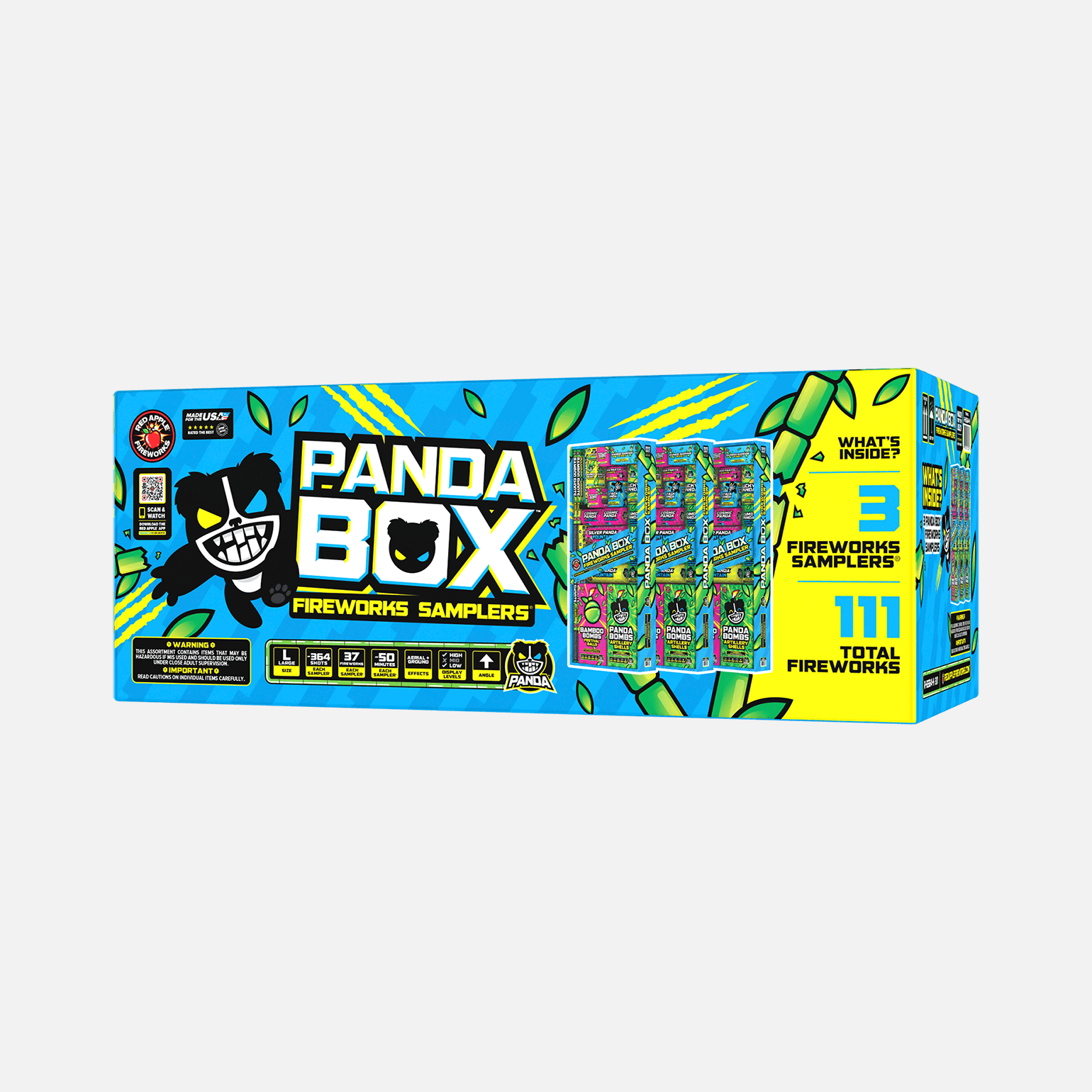 Panda Box® 364 Shot Fireworks Sampler® Sky Show Samplers®