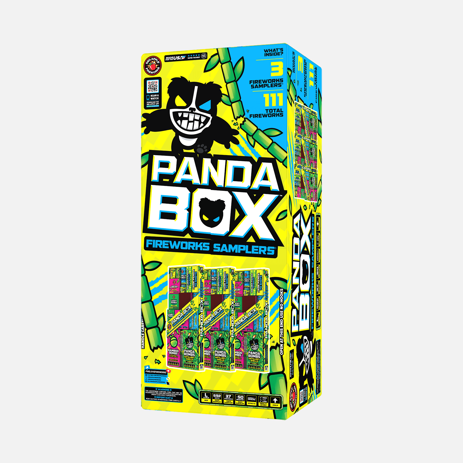 Panda Box® 692 Shot Fireworks Sampler® Sky Show Samplers®