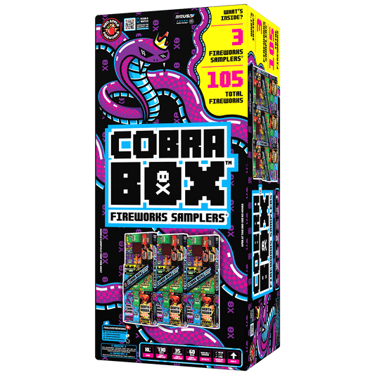 Cobra Box™ 730 Shot Fireworks Samplers®