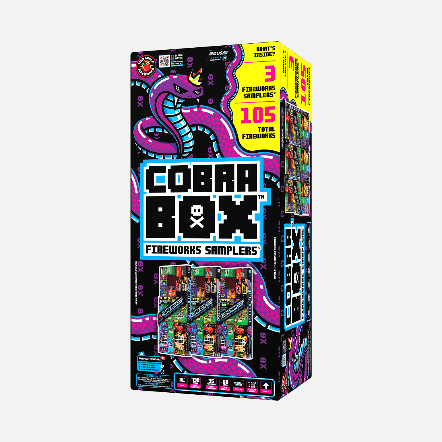 Cobra Box™ 730 Shot Fireworks Samplers® Sky Show Samplers®