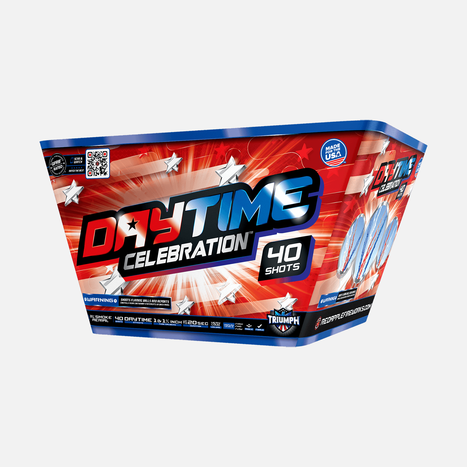 Daytime Celebration™ 40-Shots Daytime Effect XL® Aerial XL® Aerial Cakes (Up to 500 Grams)