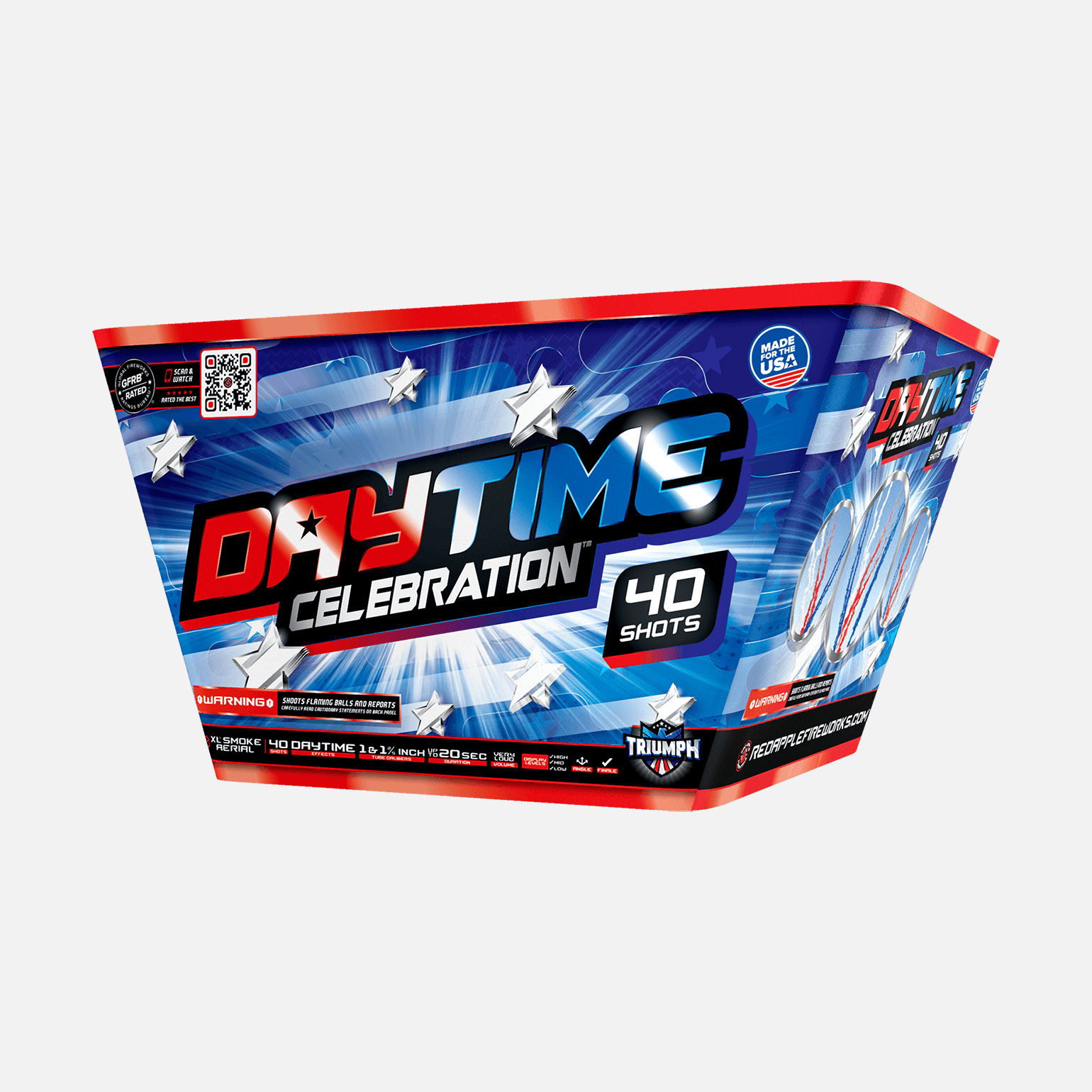 Daytime Celebration™ 40-Shots Daytime Effect XL® Aerial XL® Aerial Cakes (Up to 500 Grams)