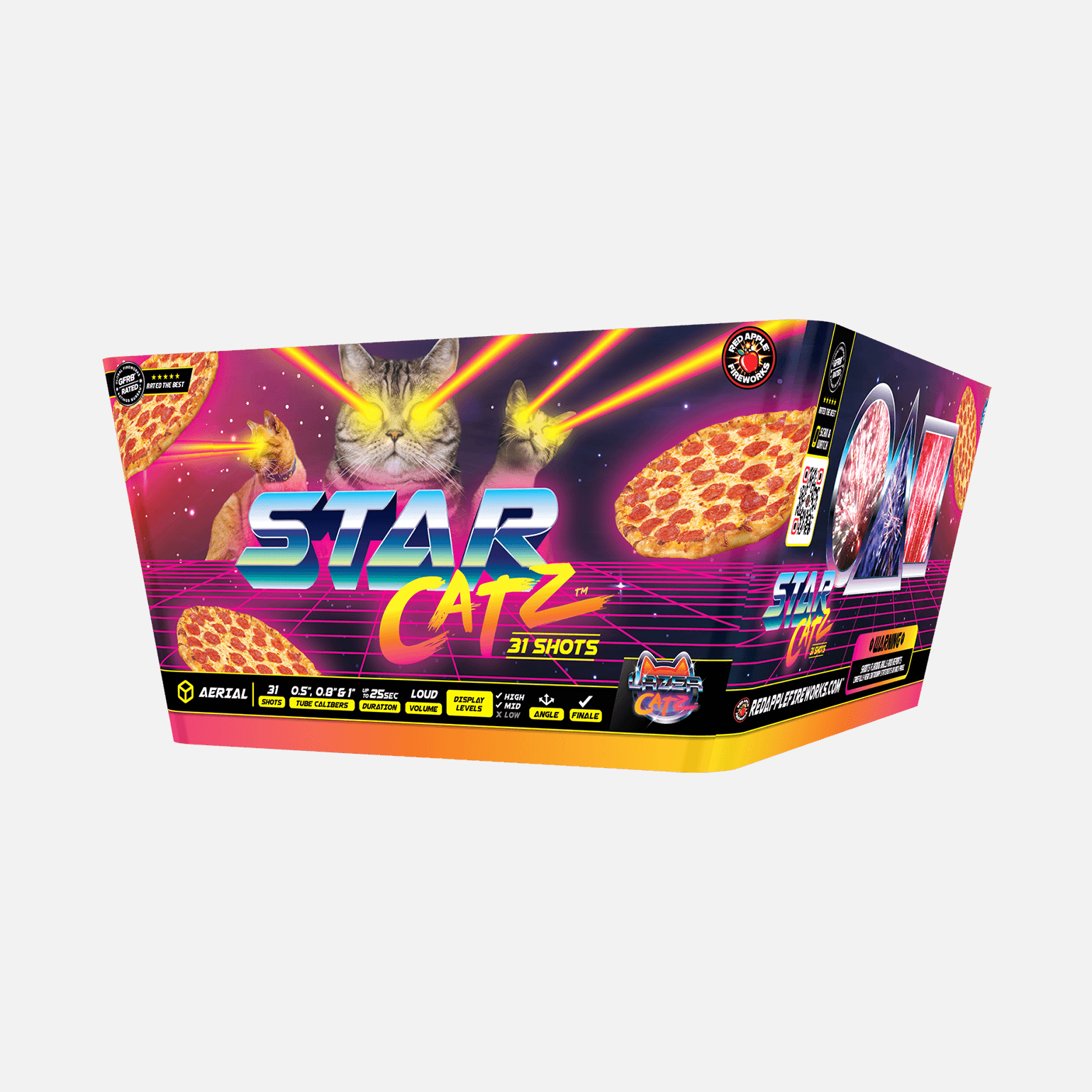 Star Catz™ 31-Shots XL® Aerials XL® Aerial Cakes (Up to 500 Grams)