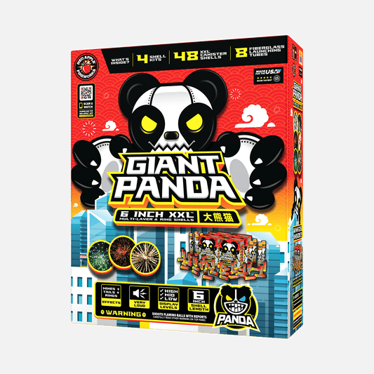 Giant Panda® 12 Shot 6-Inch XXL™ Canister Shells