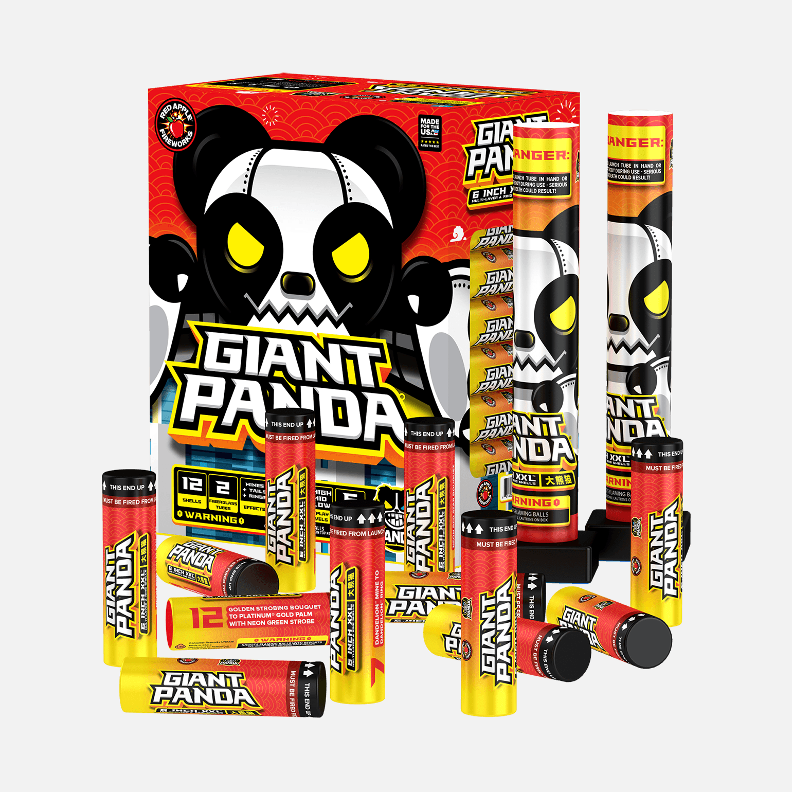 Giant Panda® 12 Shot 6-Inch XXL™ Canister Shells Canister Shell Kits