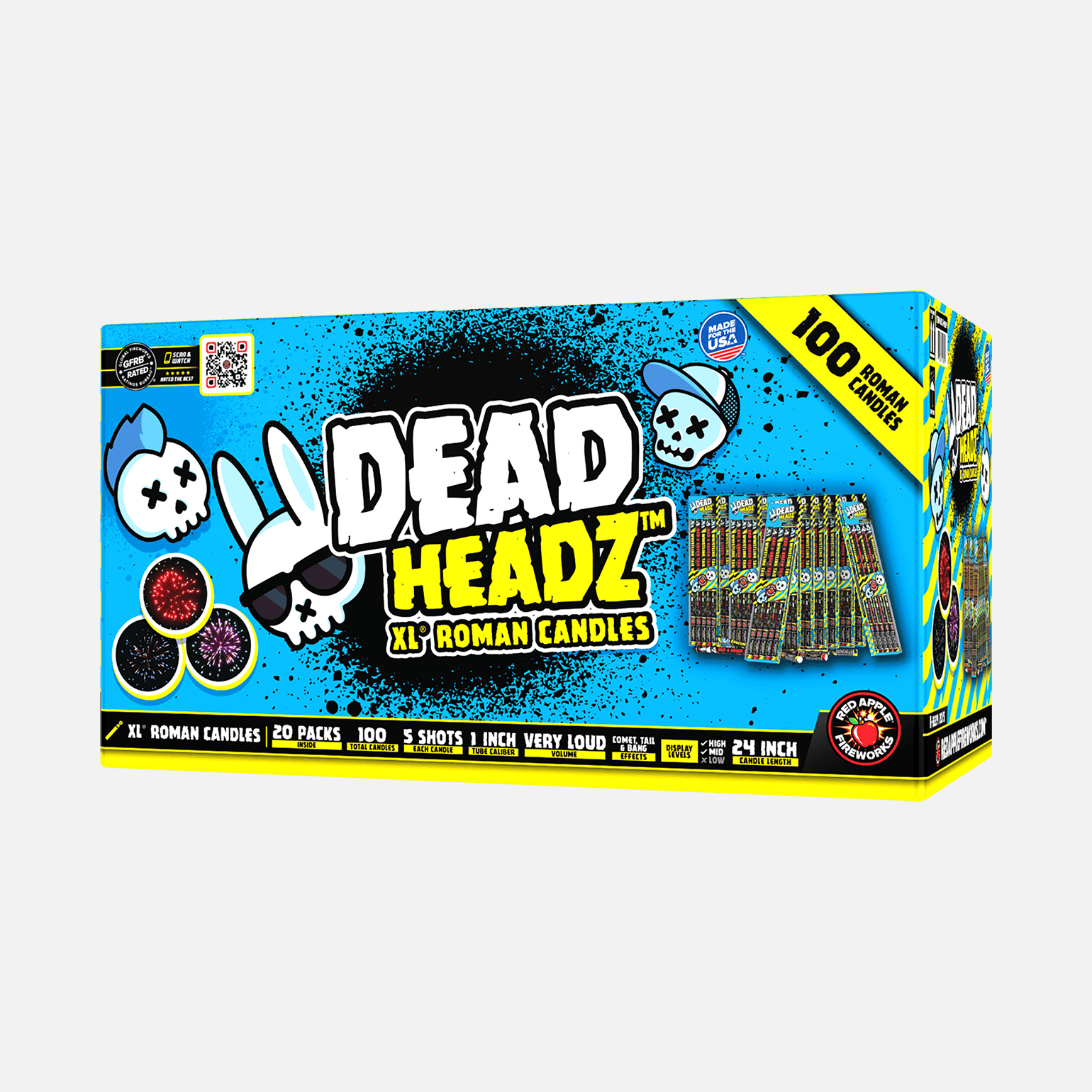 Dead Headz™ 5-Shots XL® Roman Candles XL® Roman Candles