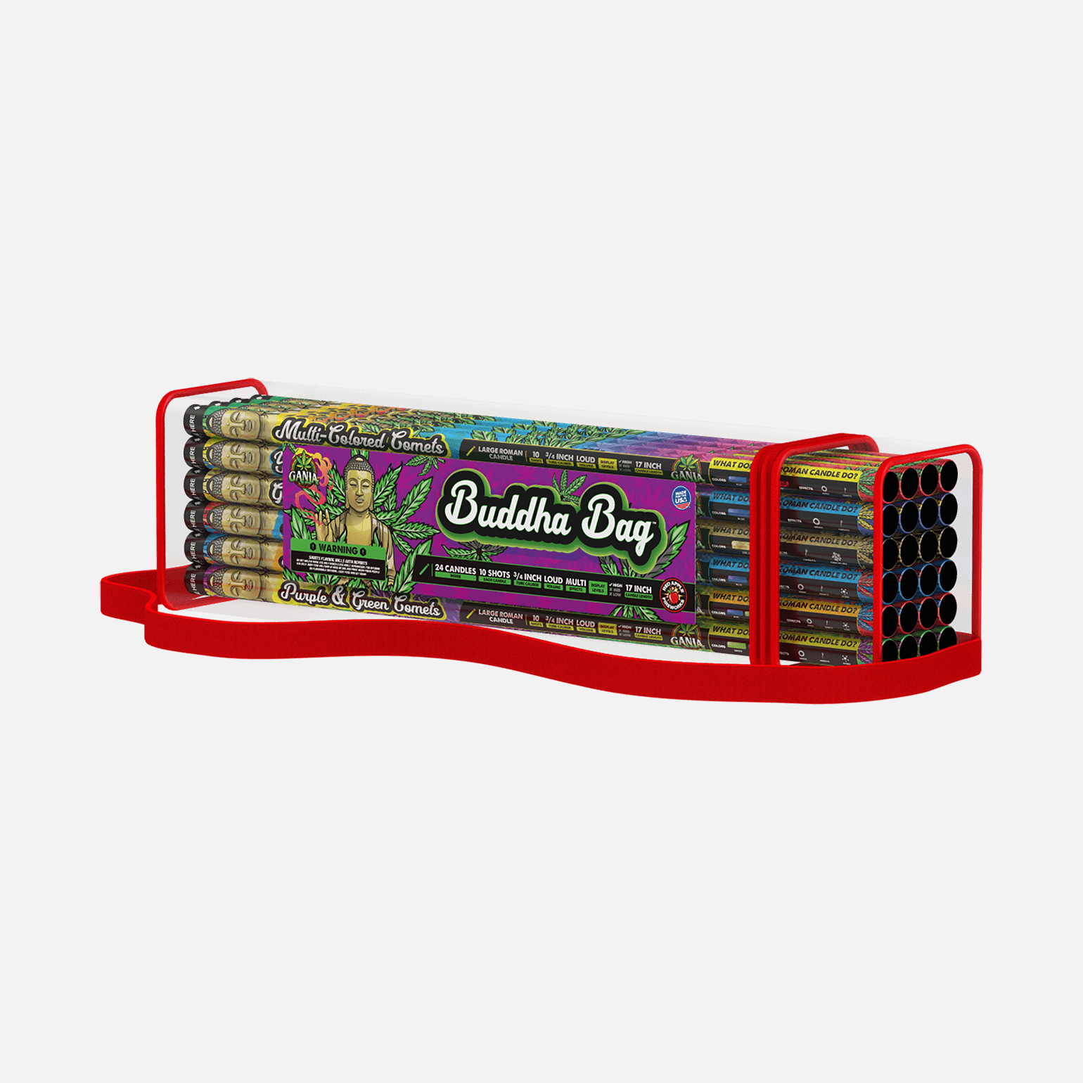 Buddha™ Bag 10 Shots Standard Roman Candles Standard Roman Candles