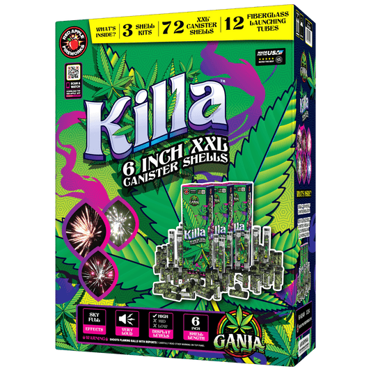 Ganja® Killa 24 Shot 6-Inch XXL™ Canister Shells