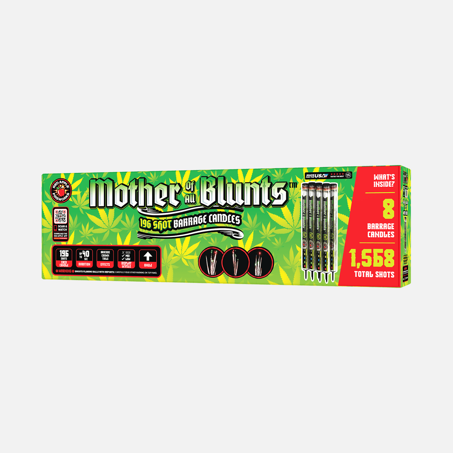 Mother Of All Blunts® 196 Shots Barrage Candles