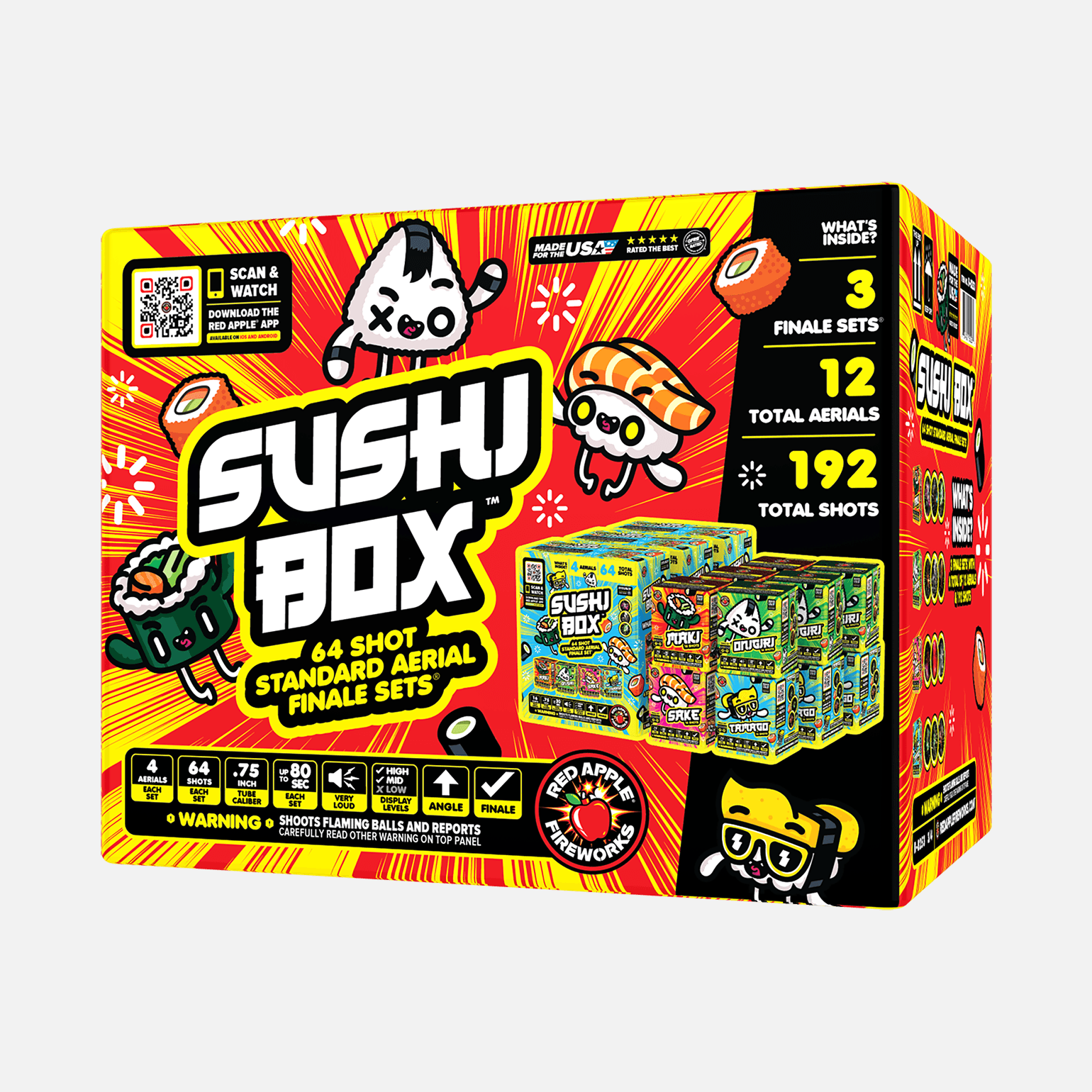 Sushi™ 64-Shots Standard Aerial Finale Set®