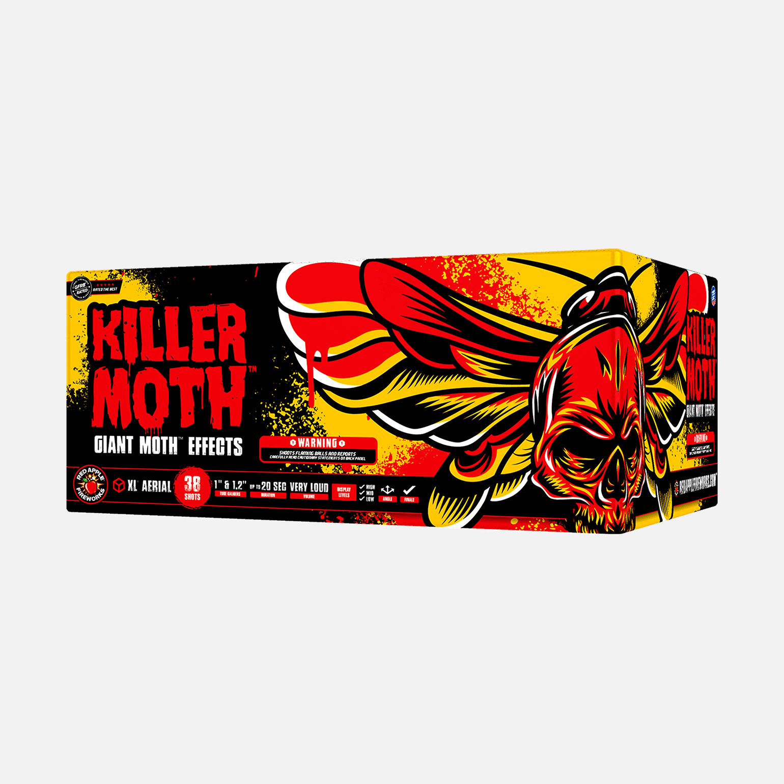 Killer Moth™ 76-Shots XL® Aerial Finale Set® XL® Finale Sets® (Up to 2000 Grams)