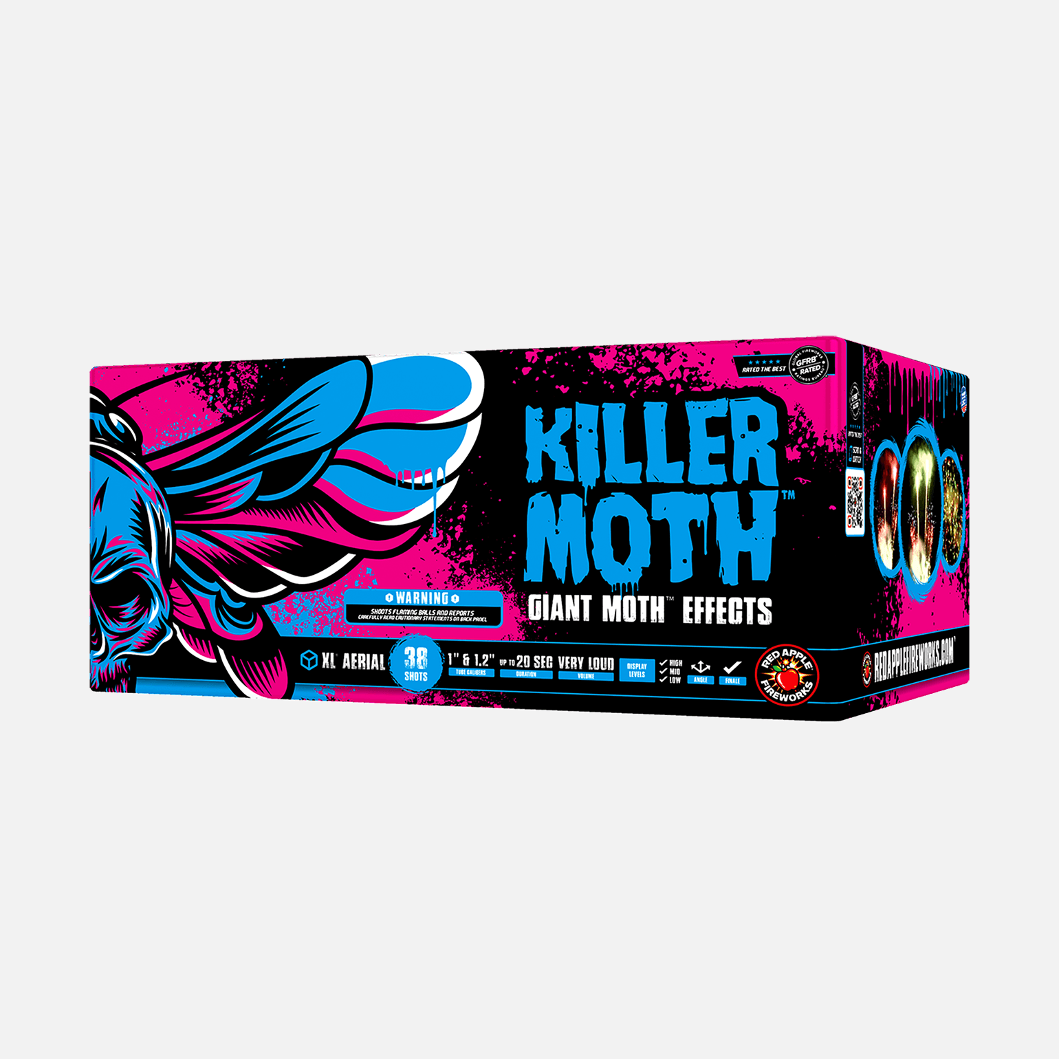 Killer Moth™ 76-Shots XL® Aerial Finale Set® XL® Finale Sets® (Up to 2000 Grams)