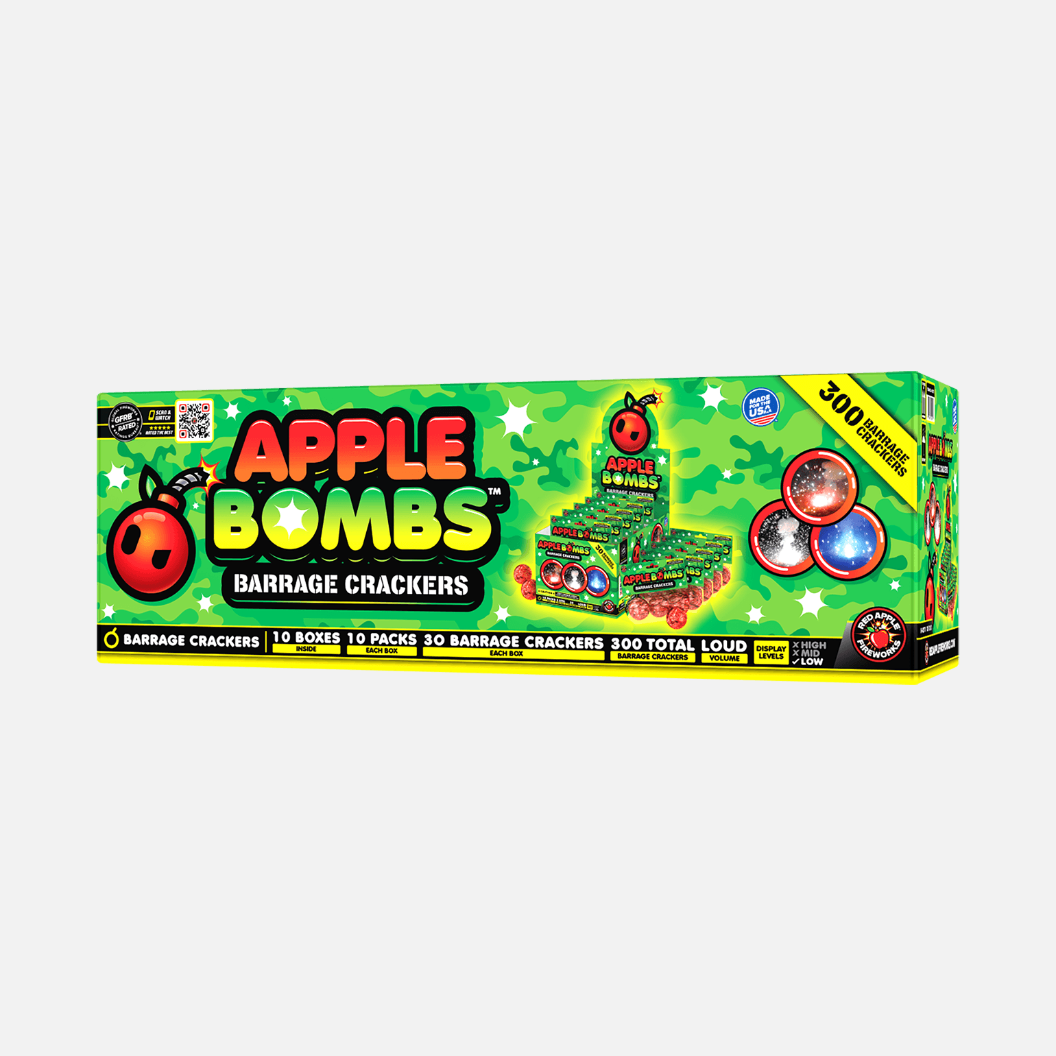 Apple Bombs™ Crackling Balls Barrage Firecrackers