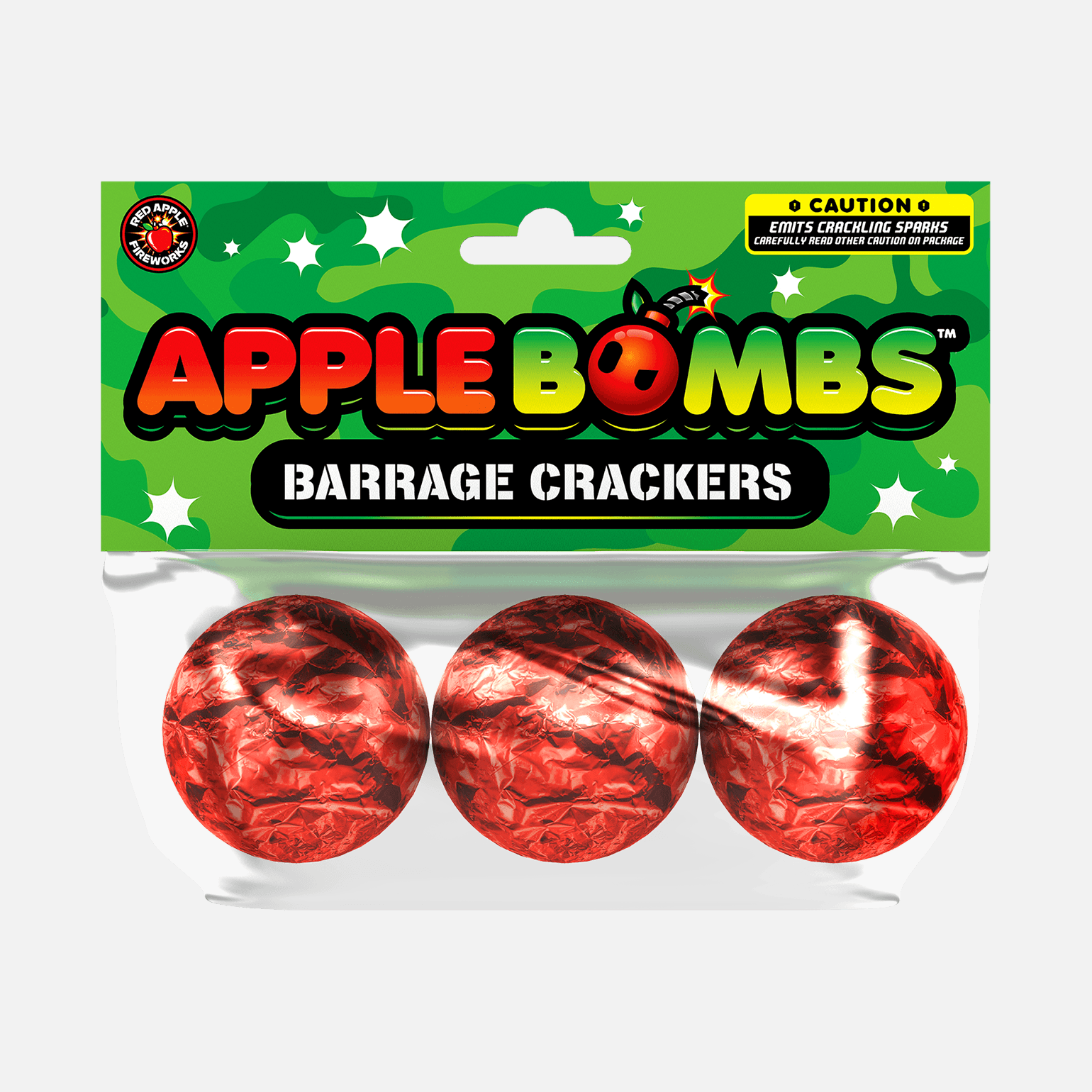 Apple Bombs™ Crackling Balls Barrage Firecrackers