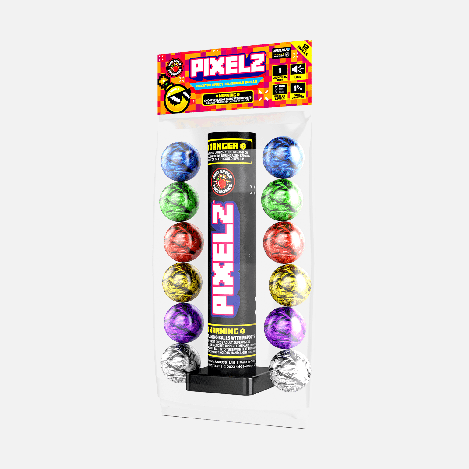 Pixelz™ Bagged 12 Shot Artillery Shells Ball Shell Kits