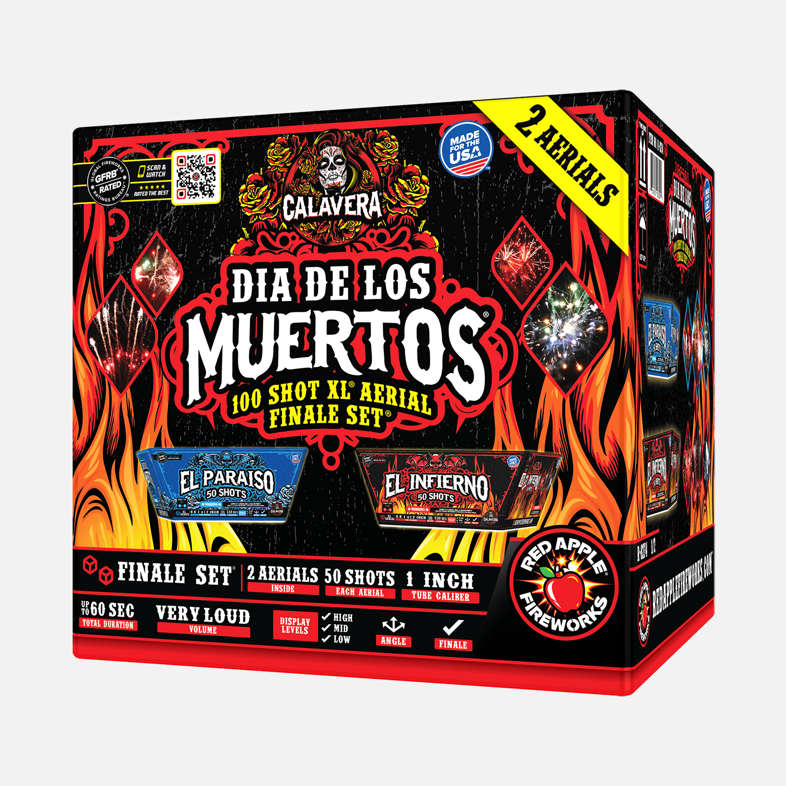 Dia De Los Muertos® 100 Shots XL® Aerial Finale Set® XL® Finale Sets® (Up to 2000 Grams)