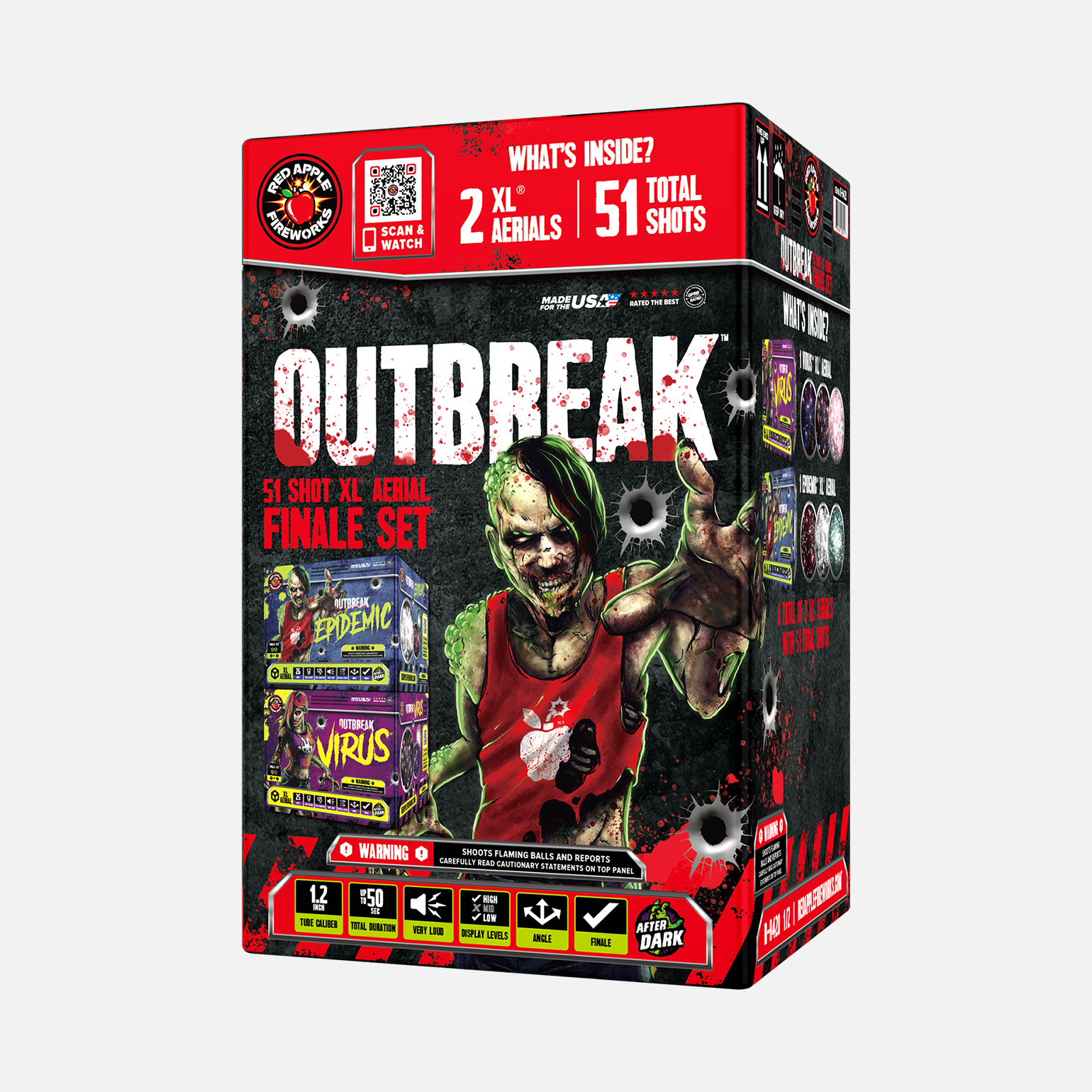 Outbreak™ 51 Shots XL® Aerial Finale Set®