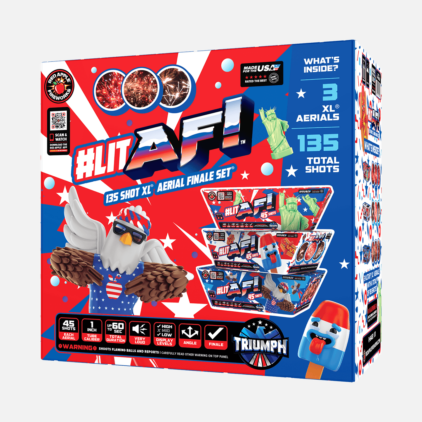 #litAF®! 135 Shots XL® Aerial Finale Set®