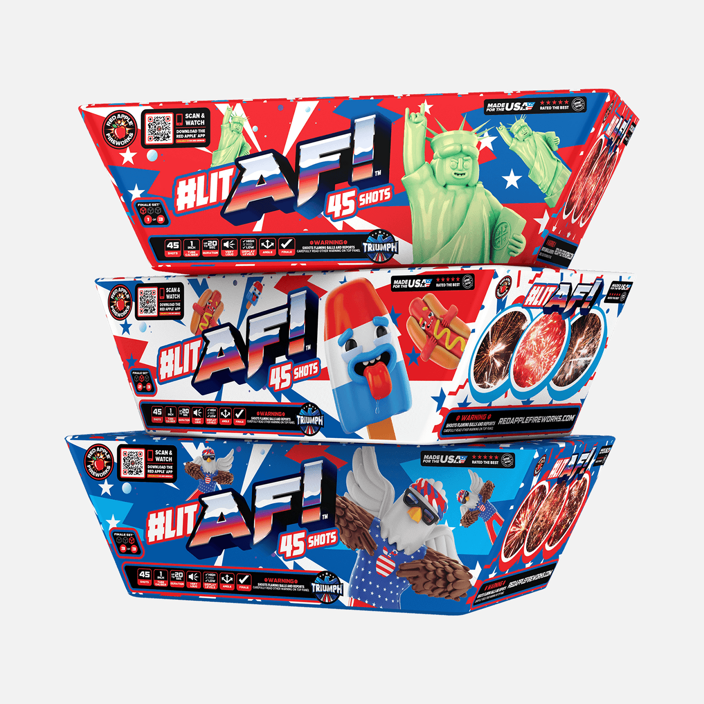 #litAF®! 135 Shots XL® Aerial Finale Set®