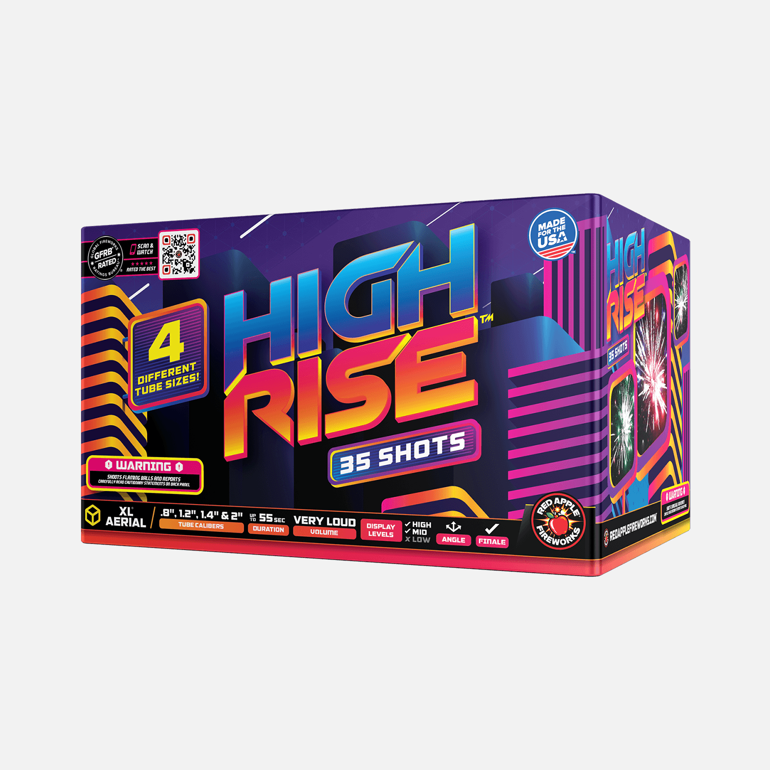 High Rise™ 35 Shots XL® Aerials XL® Aerial Cakes (Up to 500 Grams)