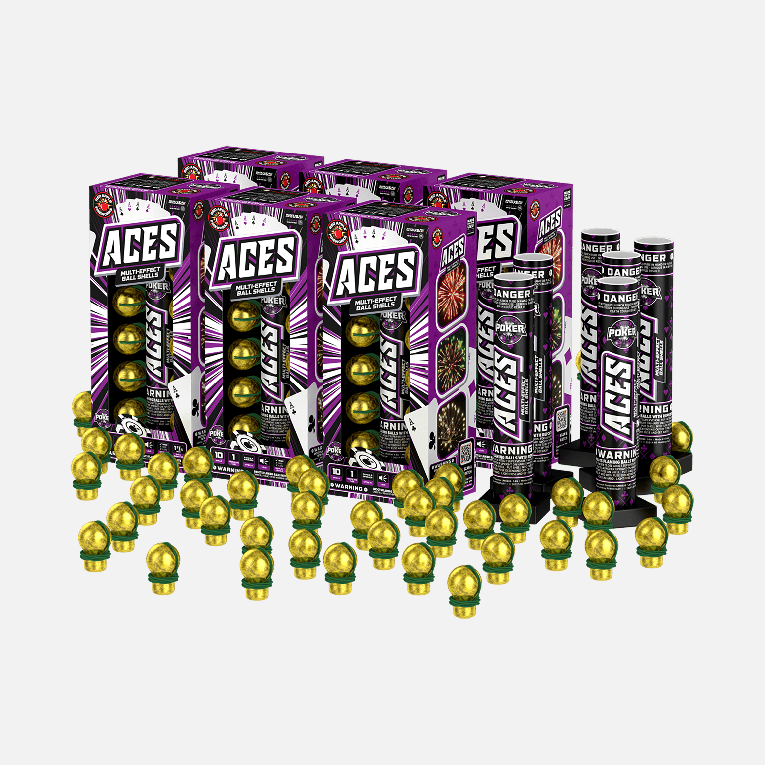 ACES™ 10 Shot Single Break Ball Shells Ball Shell Kits